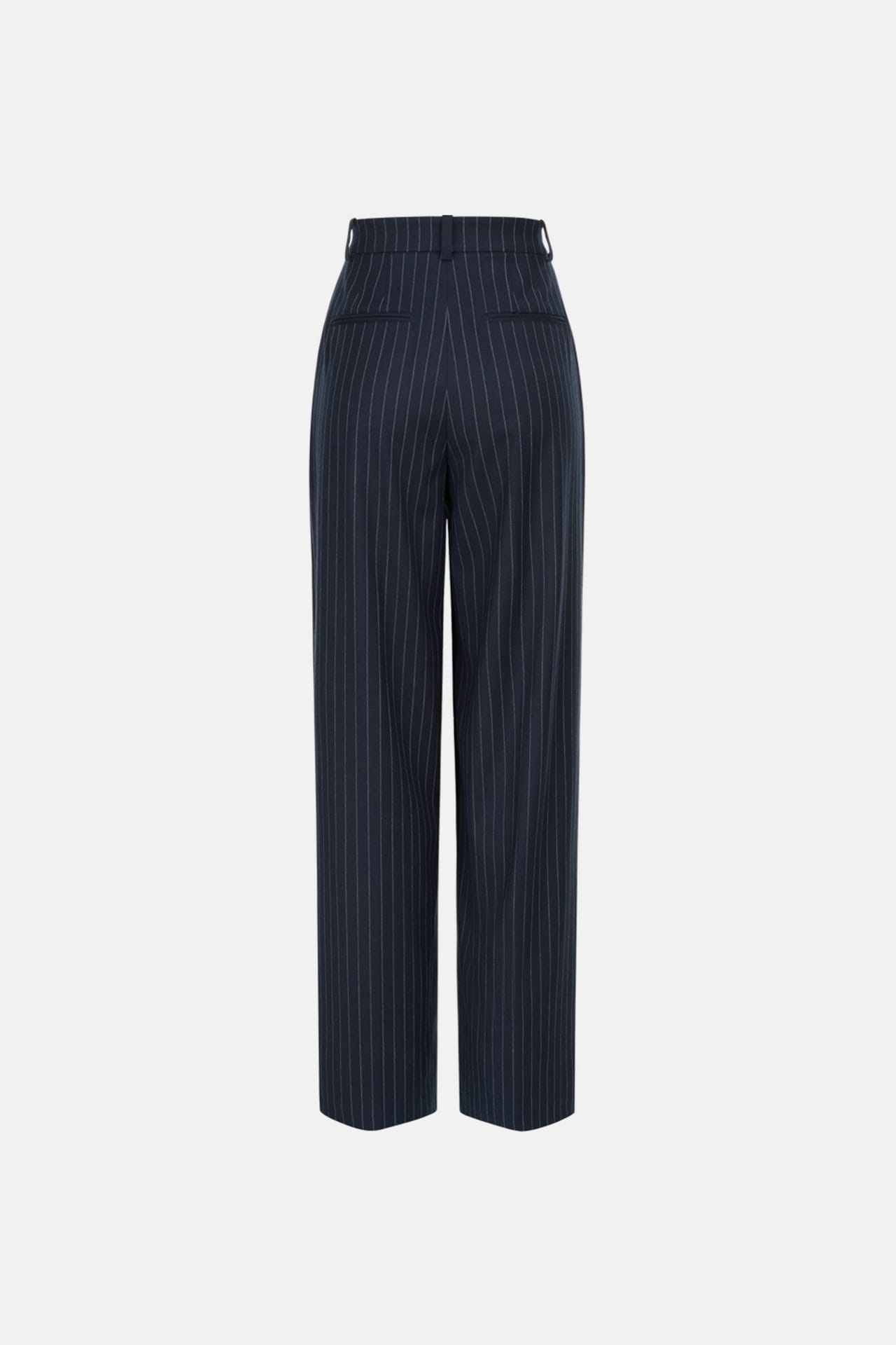 Relaxed wool pants with a mid-rise fit - Photo 2