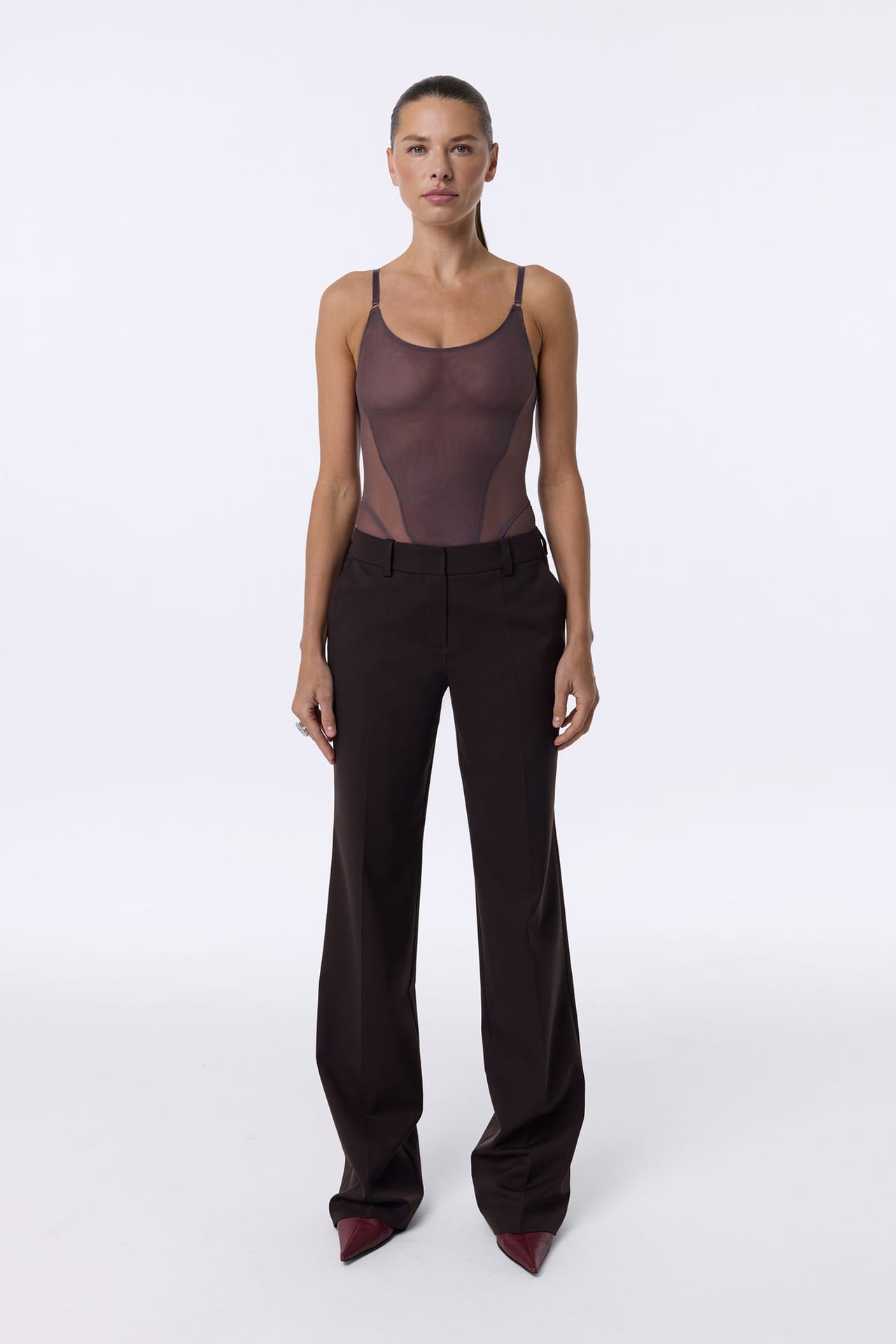 Slick tailored wool pants - Photo 1