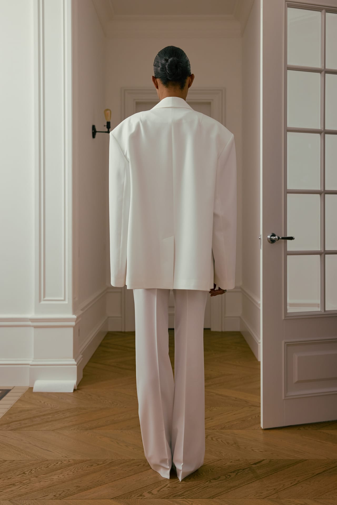 Slick tailored cotton pants - Photo 4