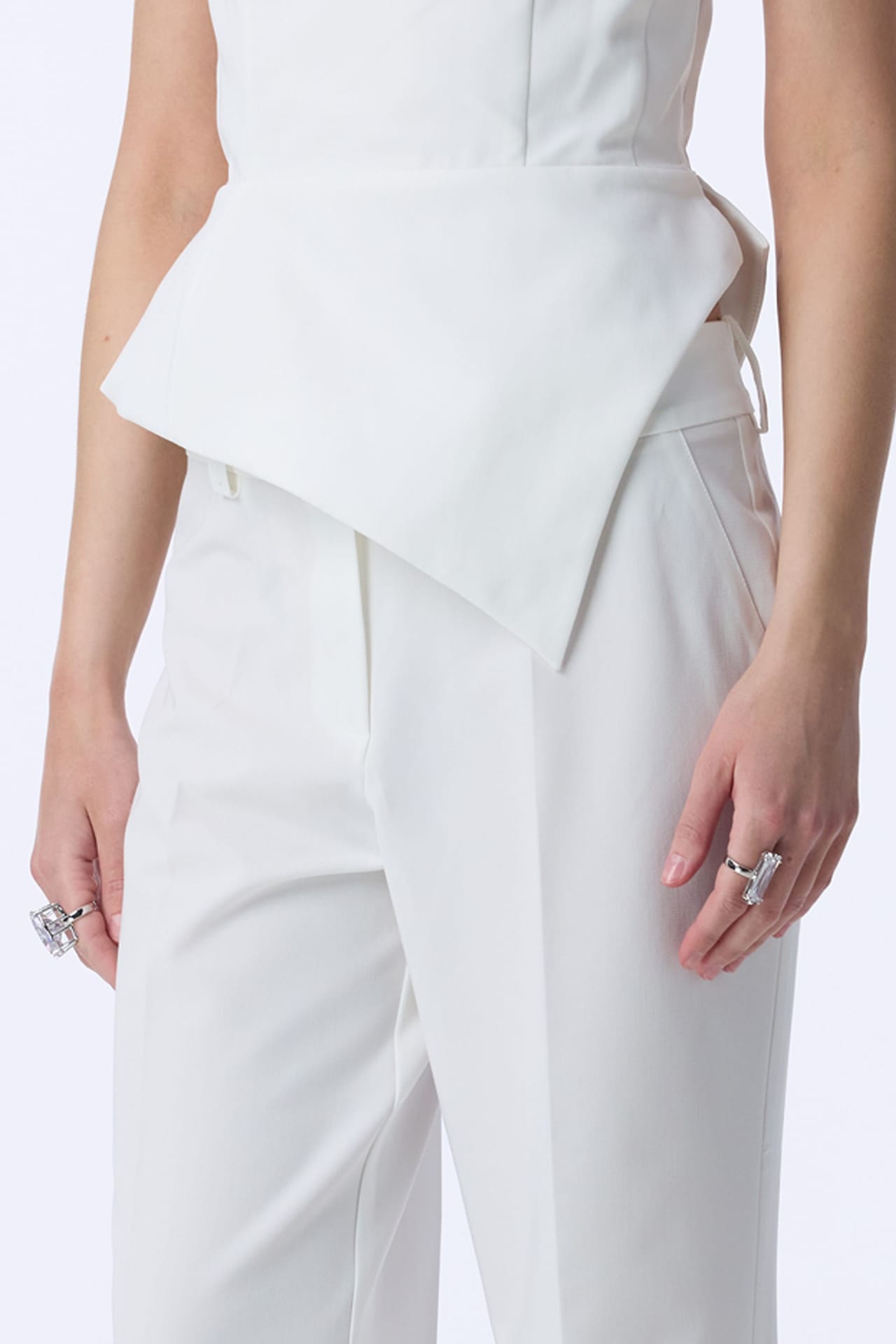 Slick tailored cotton pants - Photo 5