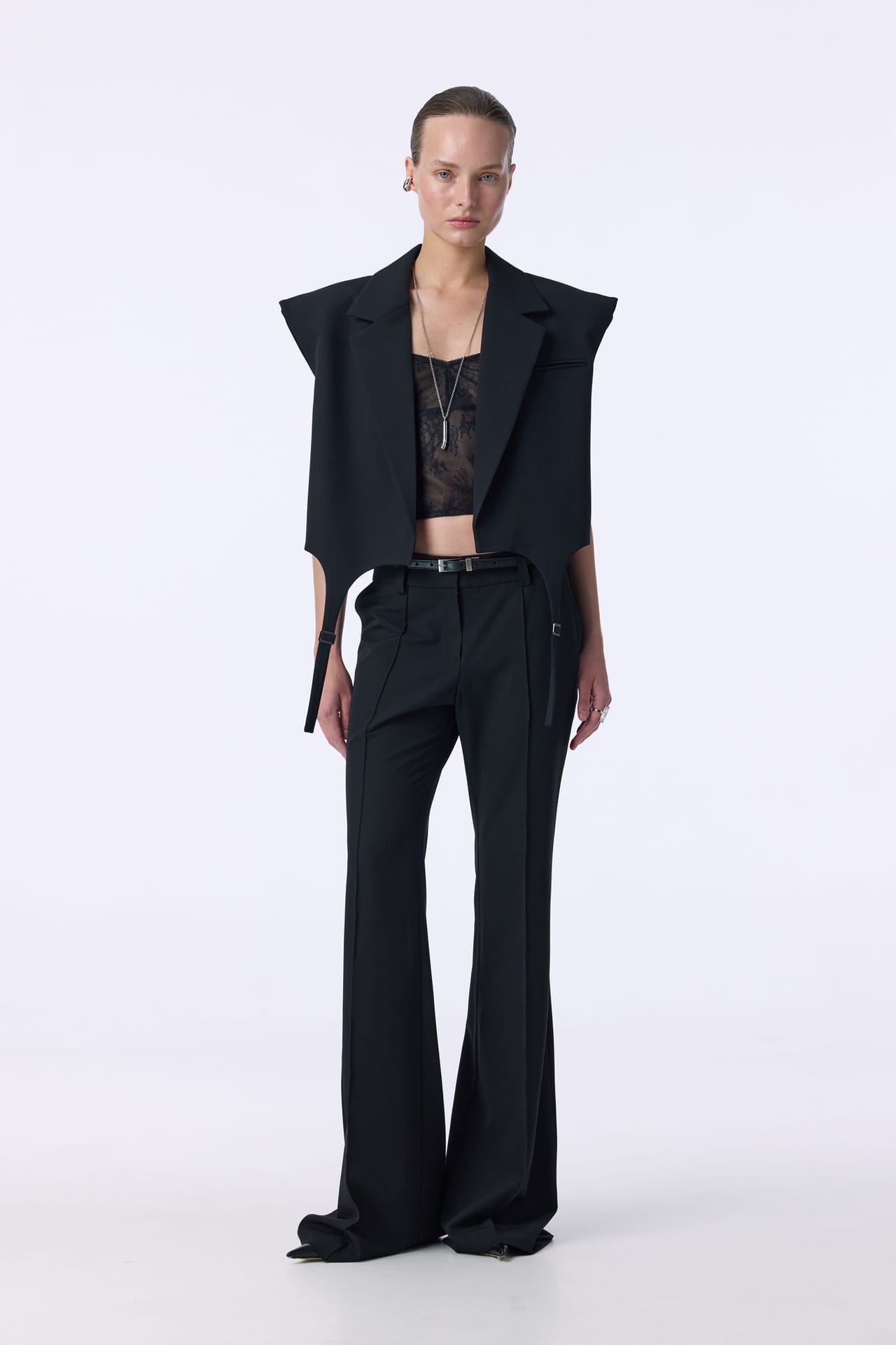 Pantalon en coton Bell bottom - Photo 1