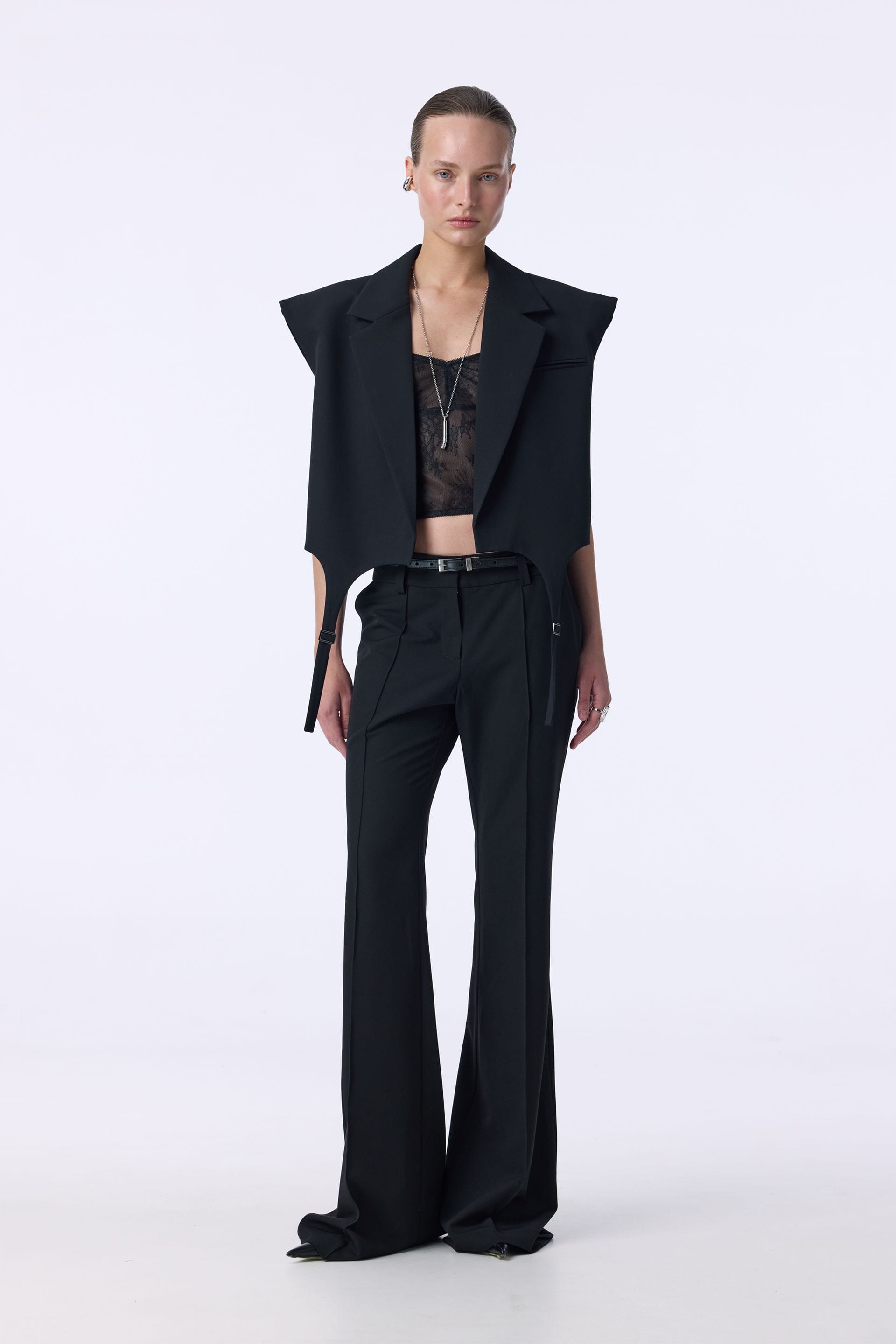 Pantalon en coton Bell bottom - WWB-P1128-2-12 - Photo 1