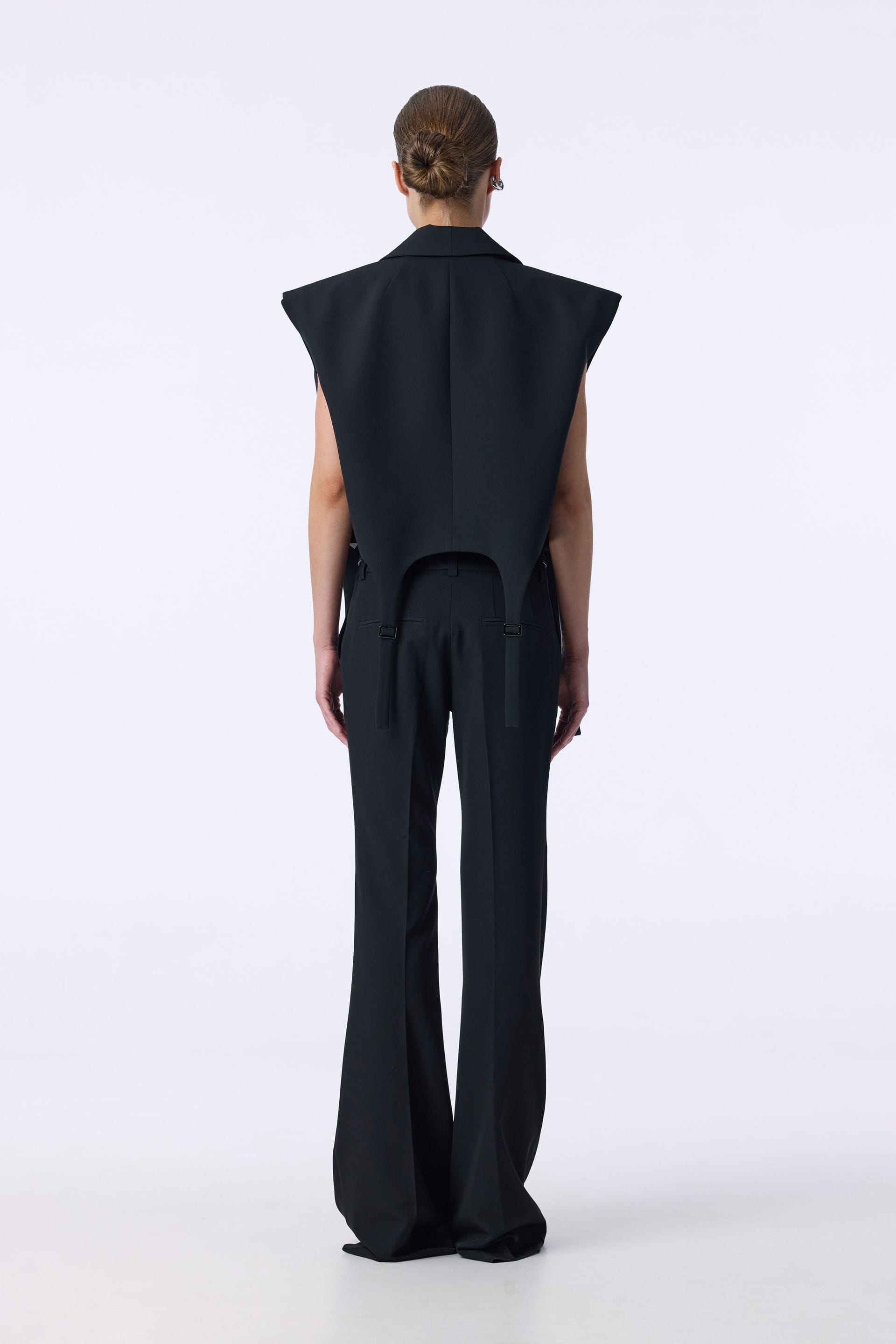 Pantalon en coton Bell bottom - WWB-P1128-2-12 - Photo 2