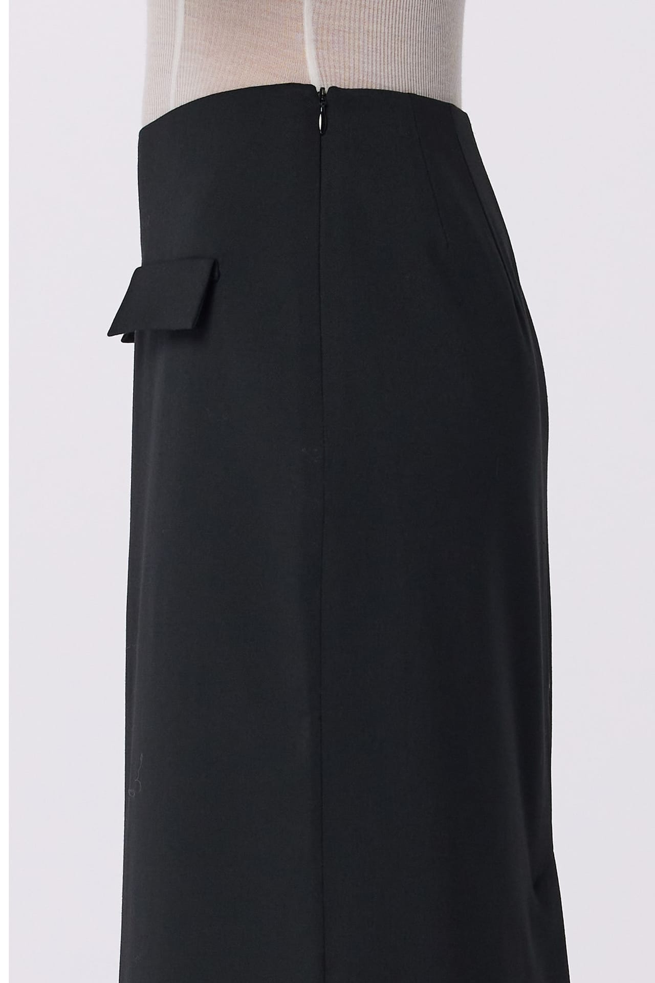 Jupe maxi en laine à taille moyenne - Photo 5