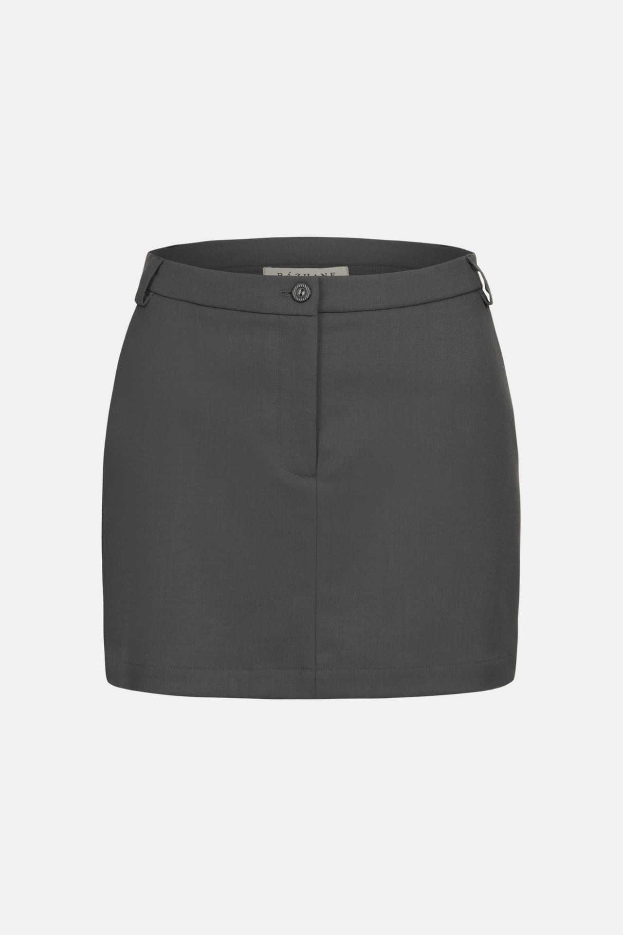 Wool mini skirt with mid-rise - Photo 1