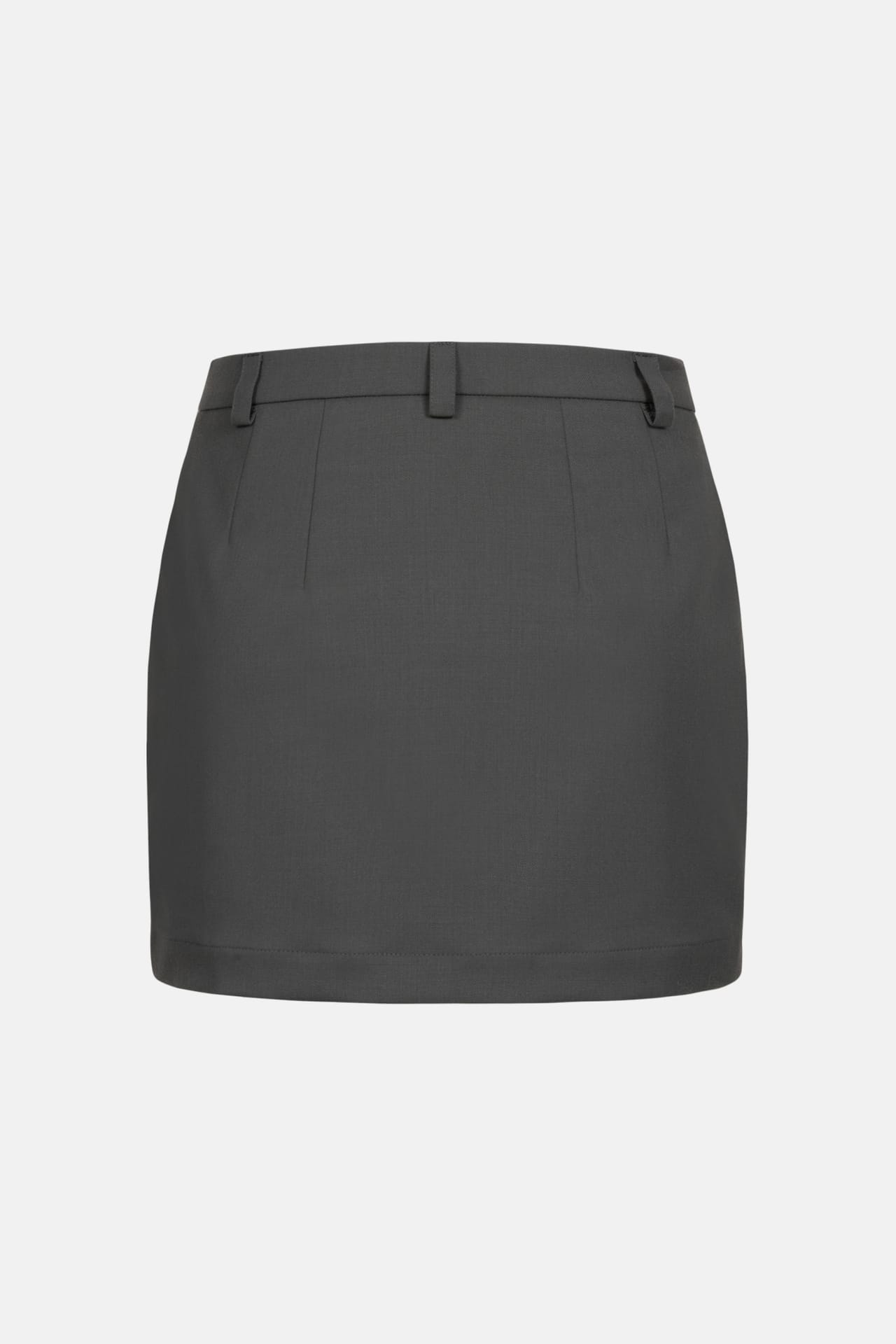 Wool mini skirt with mid-rise - Photo 2