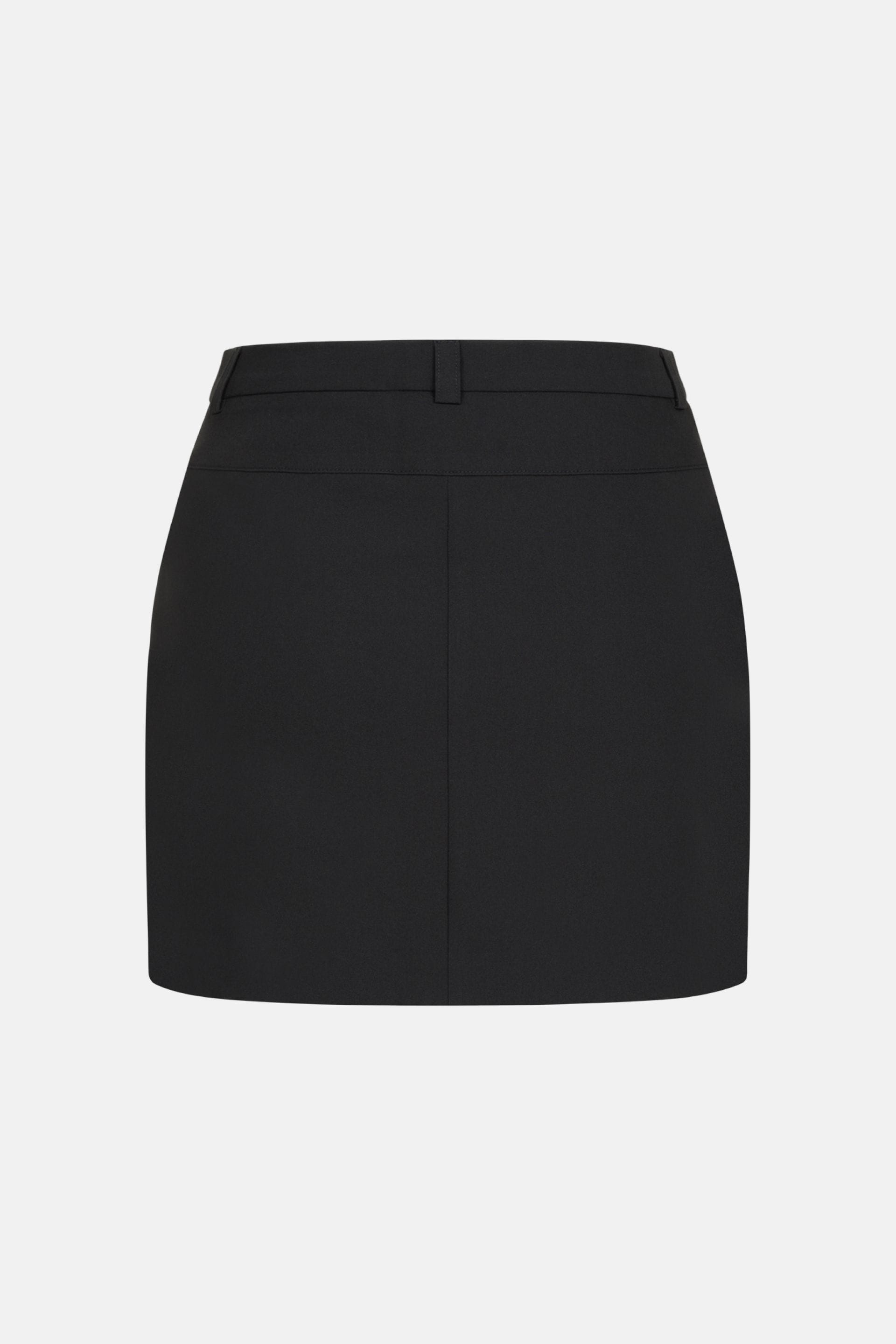 Cotton mini skirt with a mid-length fit - WWB-SK1033-2-11 - Photo 2