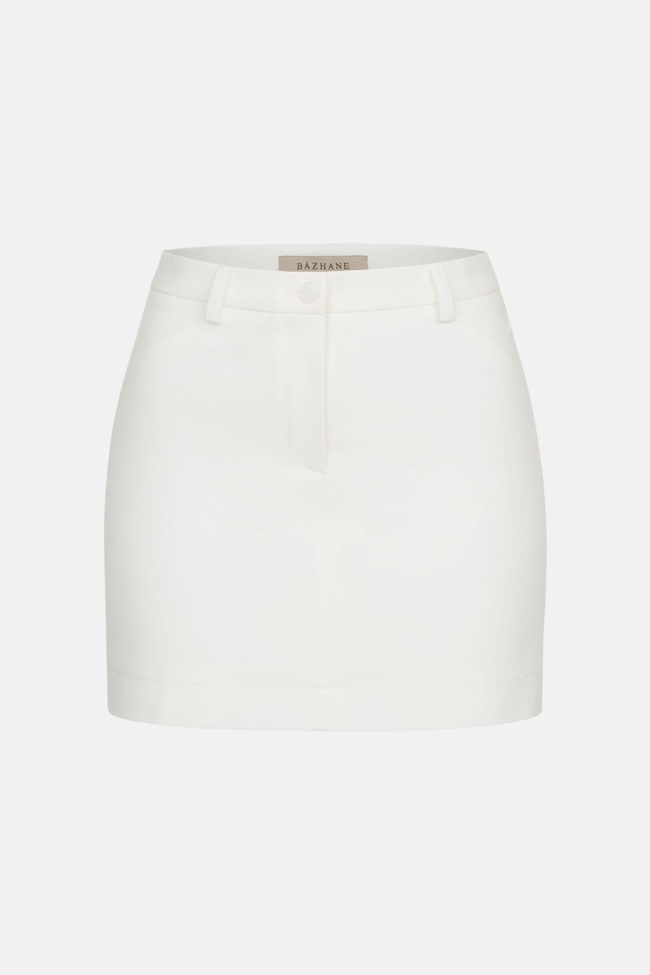 Jupe mini en coton taille moyenne - Photo 1