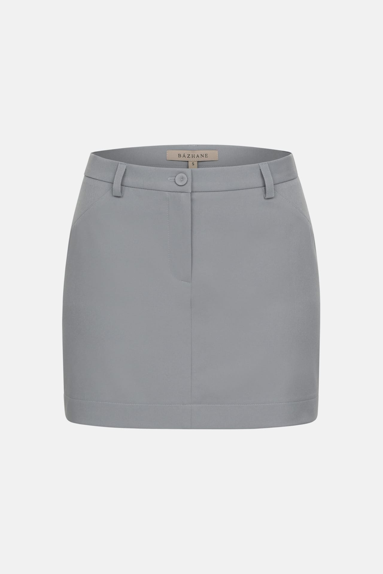 Mid-rise cotton mini skirt - Photo 1