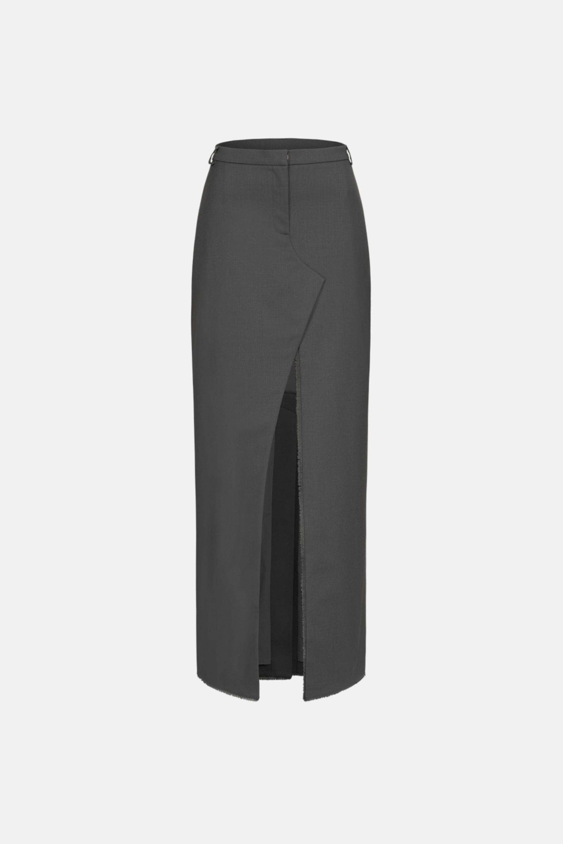 Maxi skirt with slit - WWB-SK1040-18-1 - Photo 3