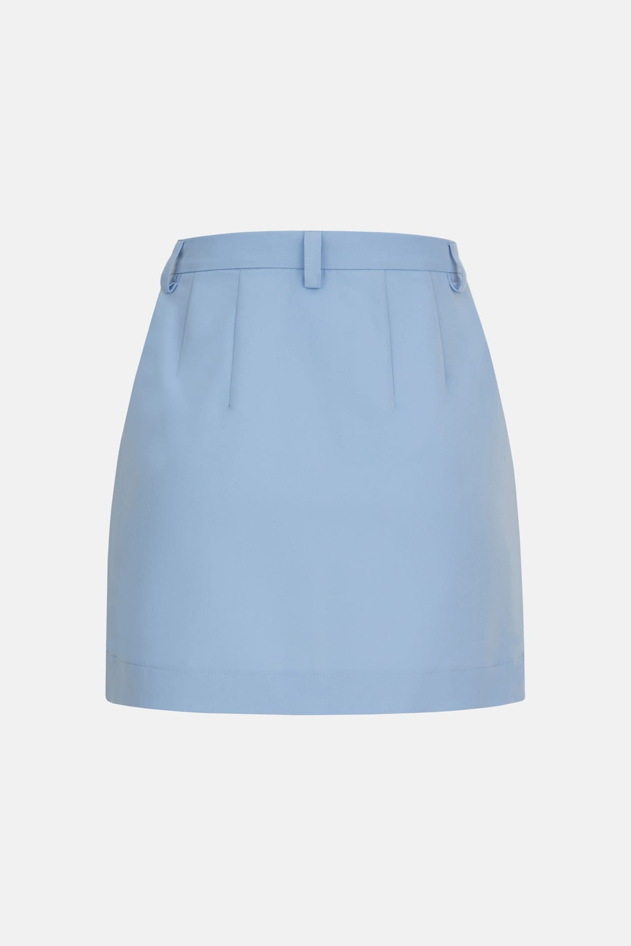 Mini-jupe taille haute en coton - Photo 4