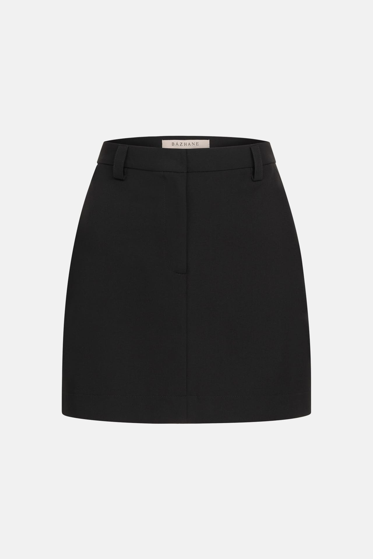 Mini-jupe taille haute en coton - Photo 3
