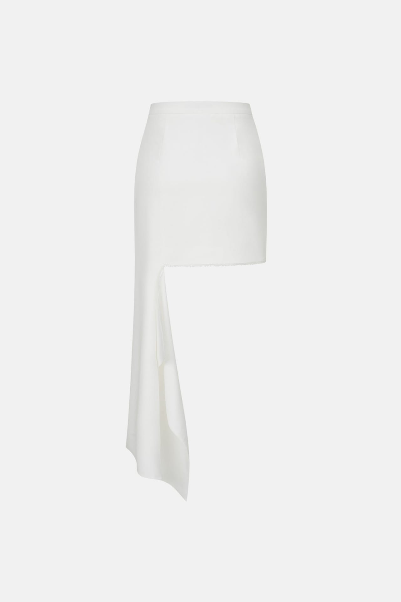 Jupe mini en coton avec détail découpé - Photo 2