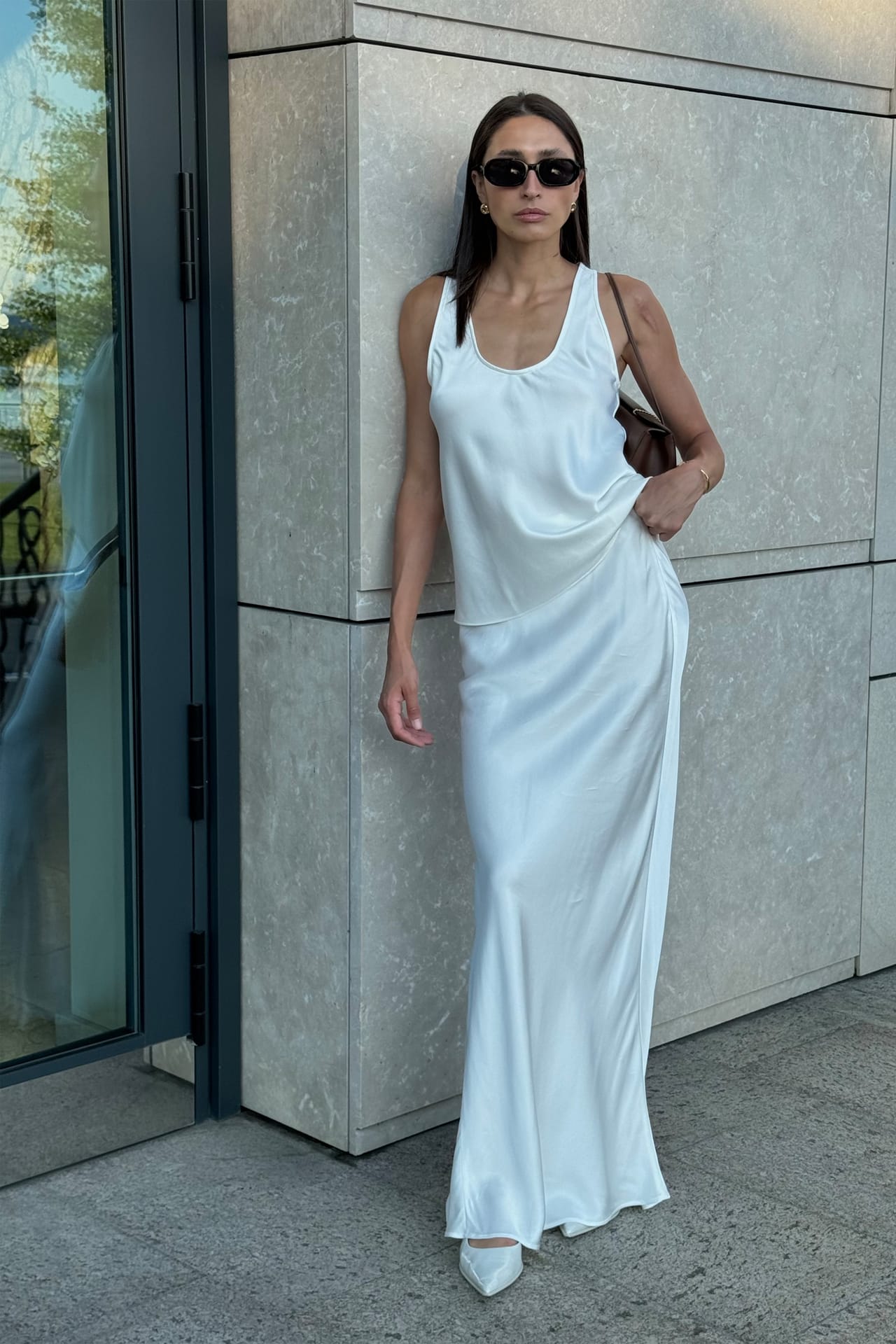 Satin maxi skirt - Photo 3