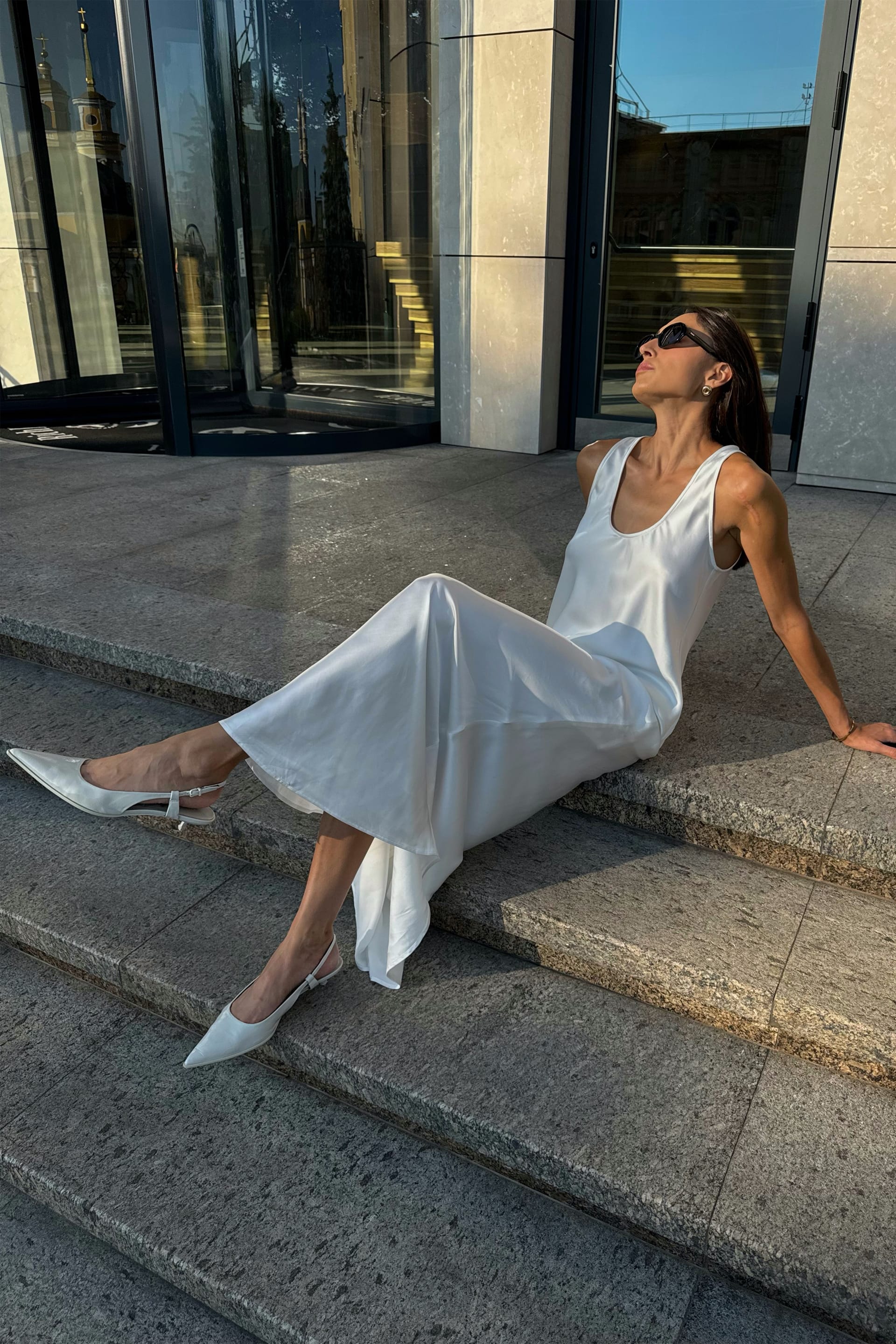 Satin maxi skirt - WWB-SK1078-3-6 - Photo 5