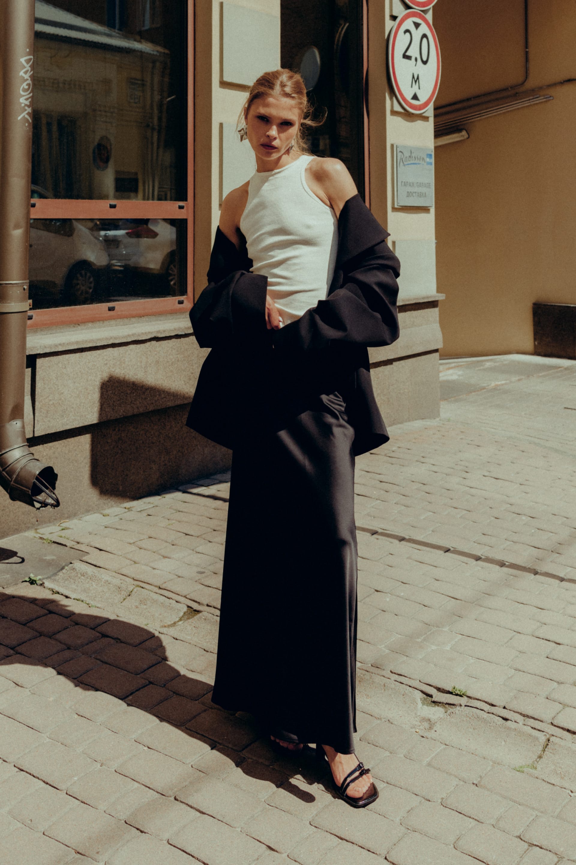 Satin midi skirt - WWB-SK1087-2-6 - Photo 3