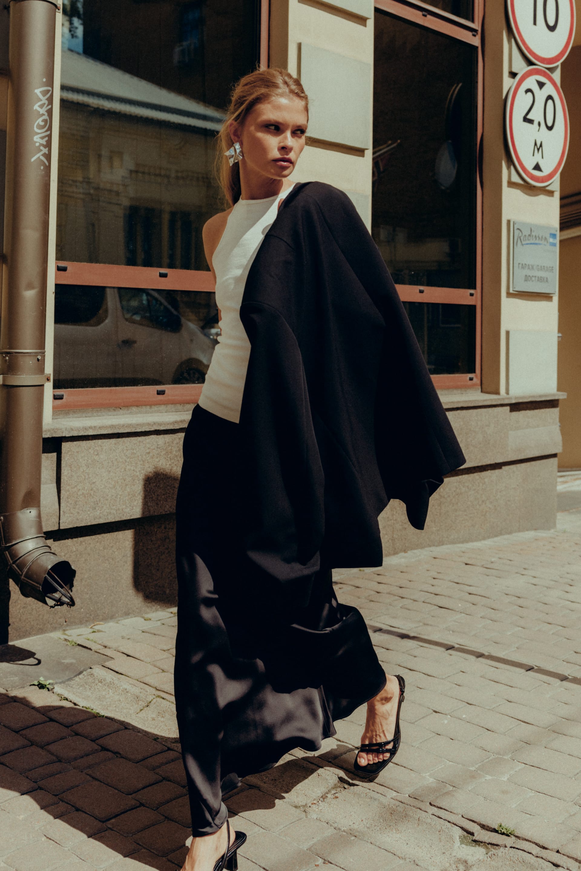 Satin midi skirt - WWB-SK1087-2-6 - Photo 5