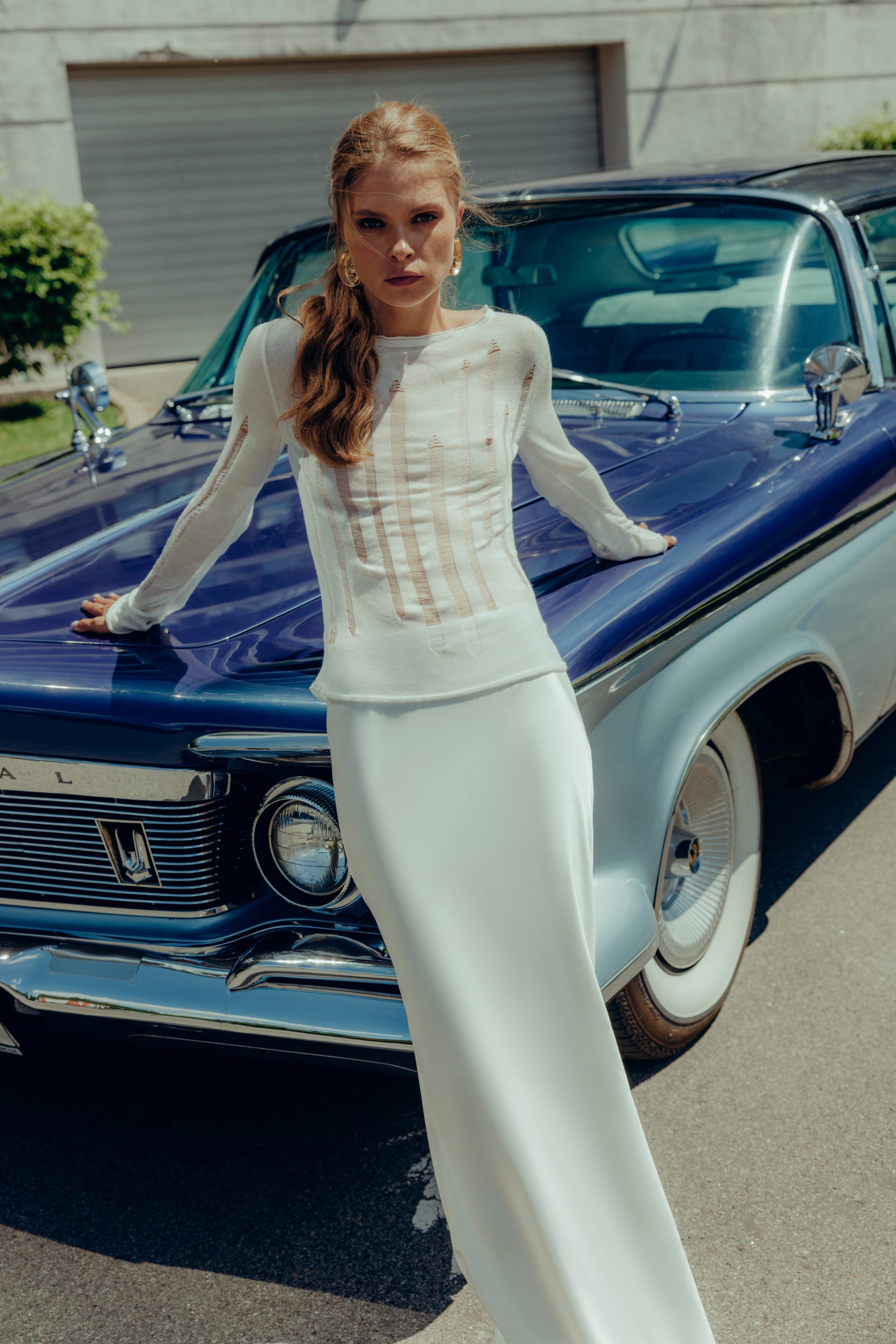 Satin midi skirt - WWB-SK1087-3-6 - Photo 4