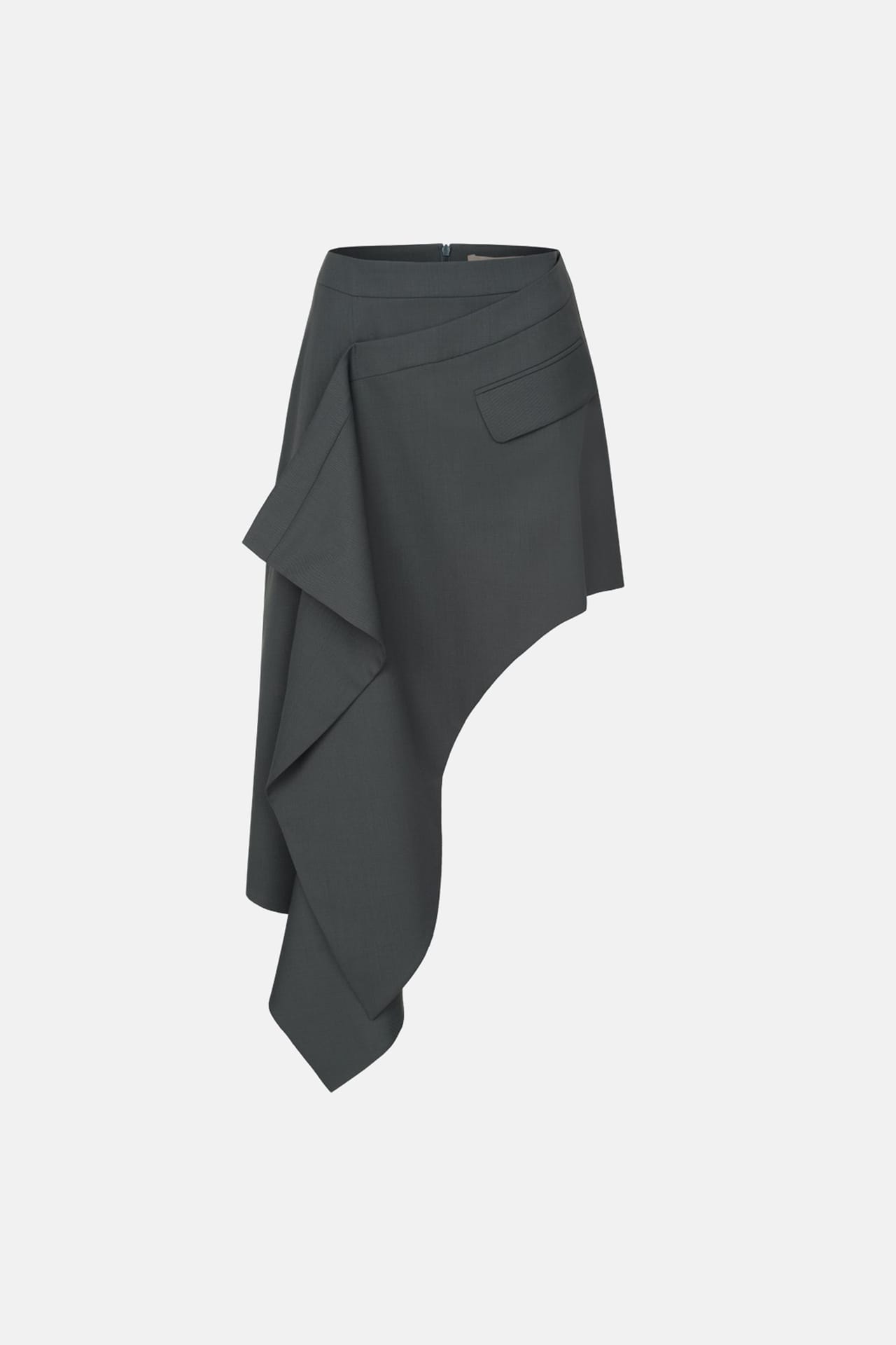 Wrap wool skirt - Photo 3