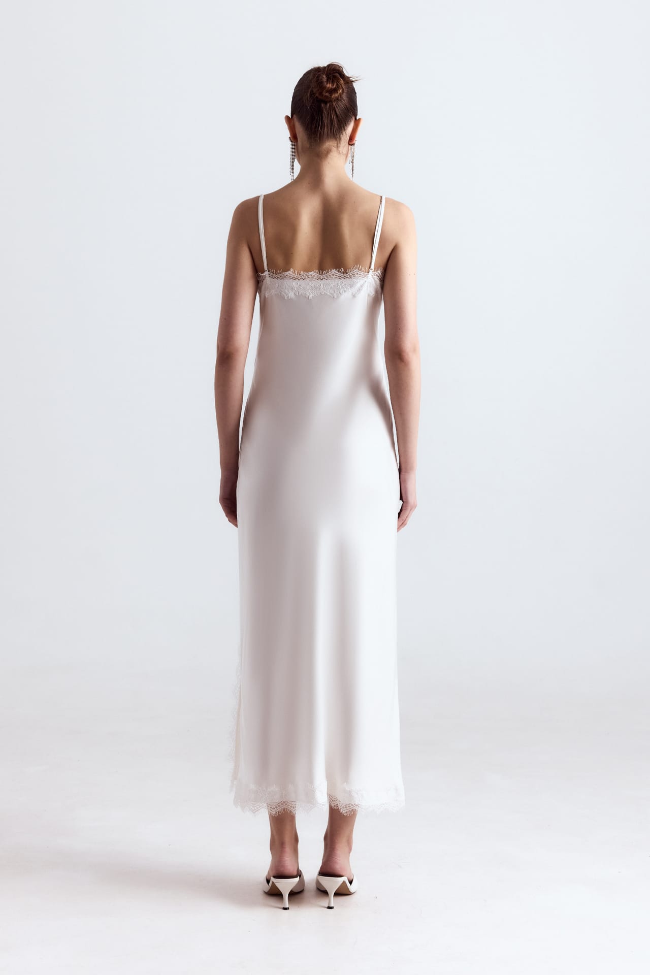 Robe maxi avec dentelle - Photo 4