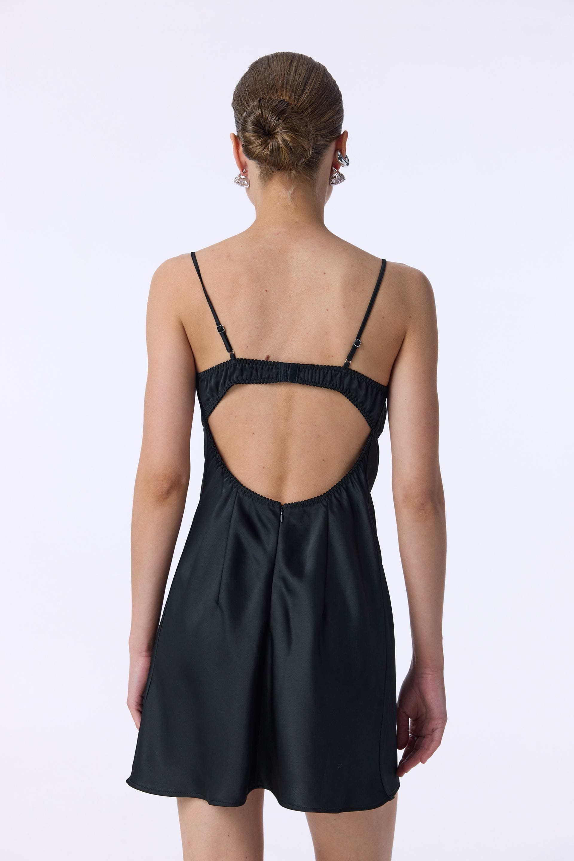 Mini dress with thin straps and lace - WWT-DR1076-2-6 - Photo 2