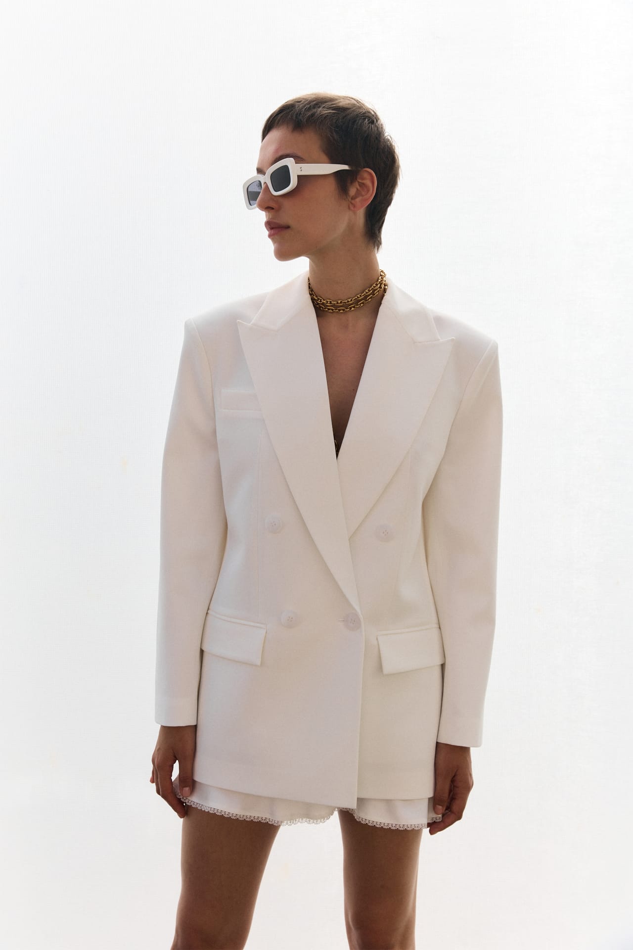 Veste croisée avec épaulettes - Photo 3