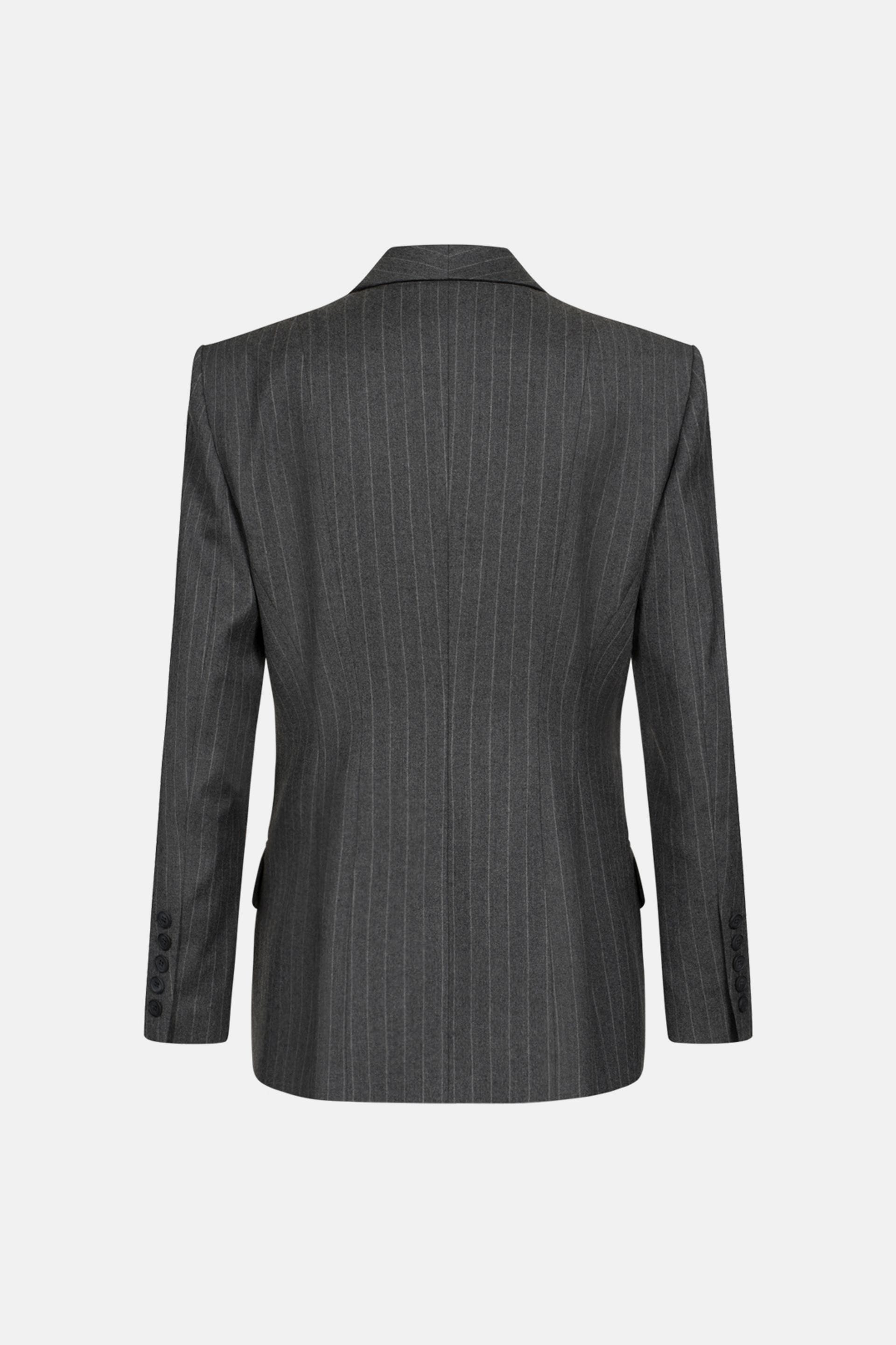 Single-breasted, fitted wool jacket - WWT-J1054-10-2 - Photo 2