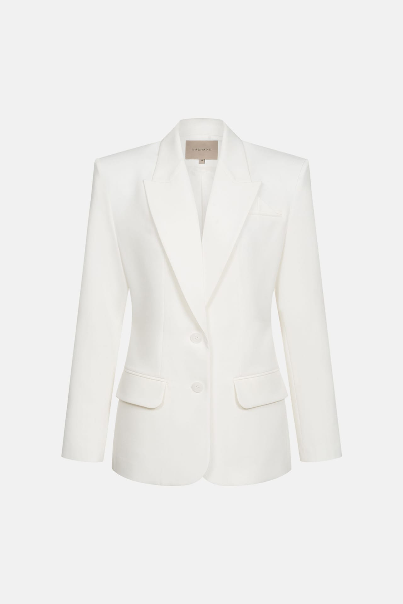 Blazer cintrée en coton à un bouton - Photo 1