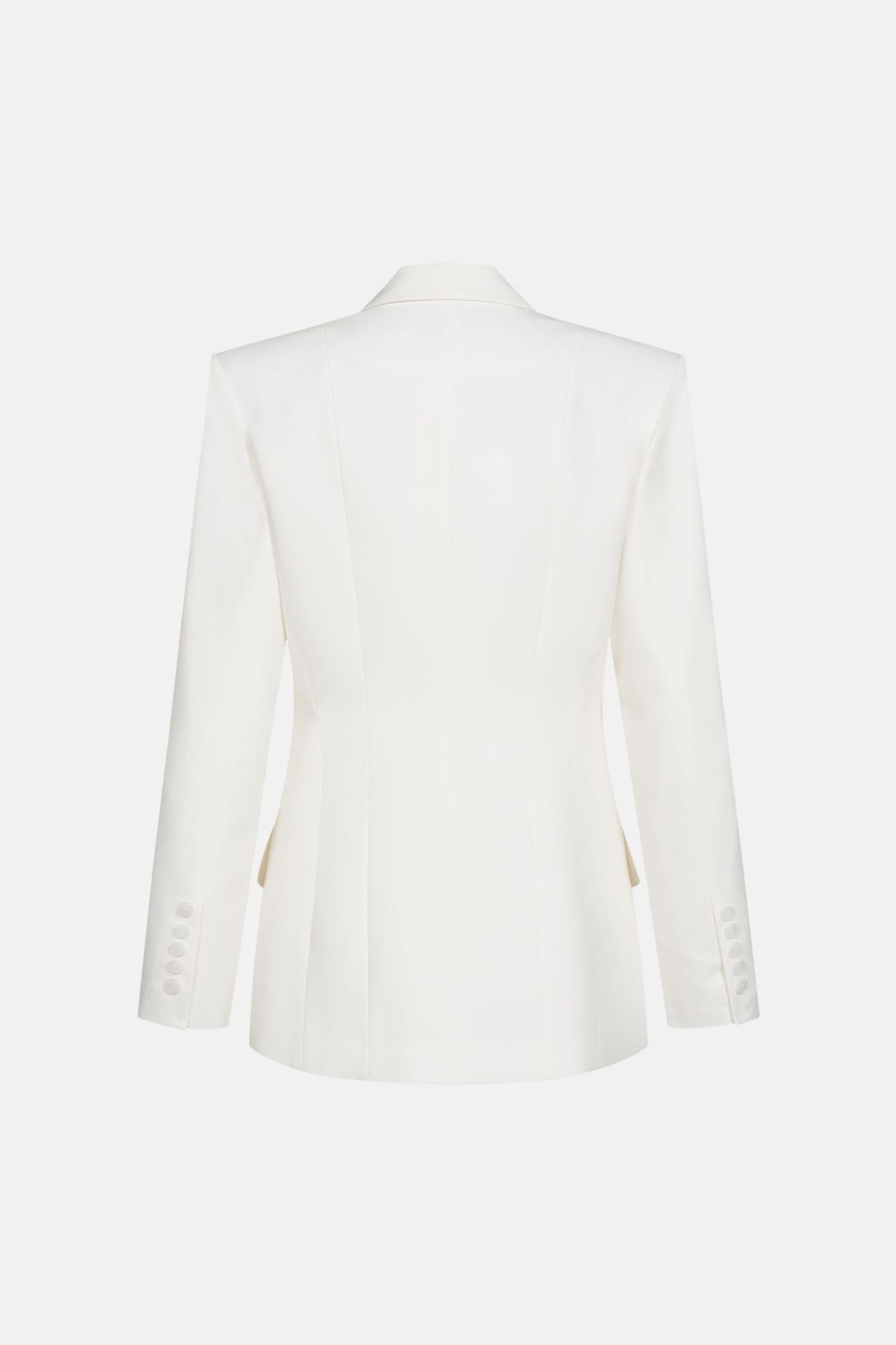 Blazer cintrée en coton à un bouton - Photo 2