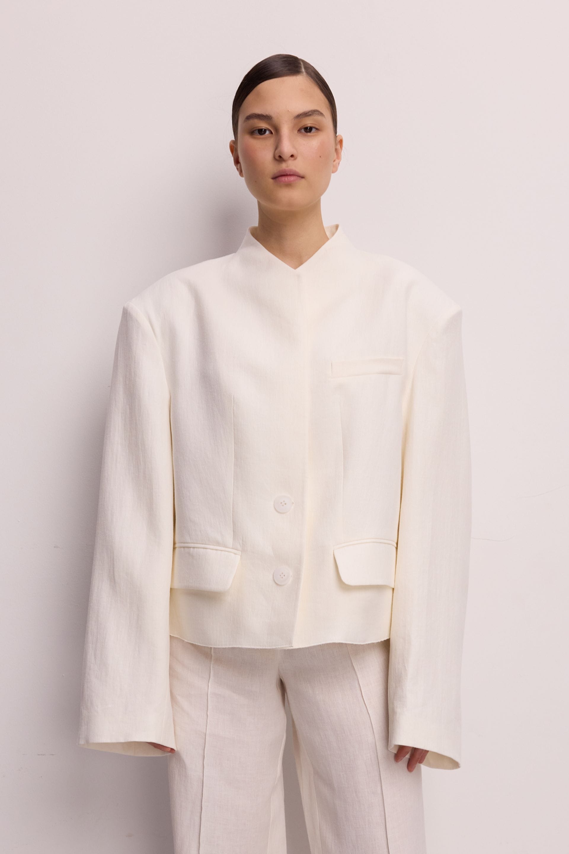 Veste en lin Blade - WWT-J1138-3-14 - Photo 1