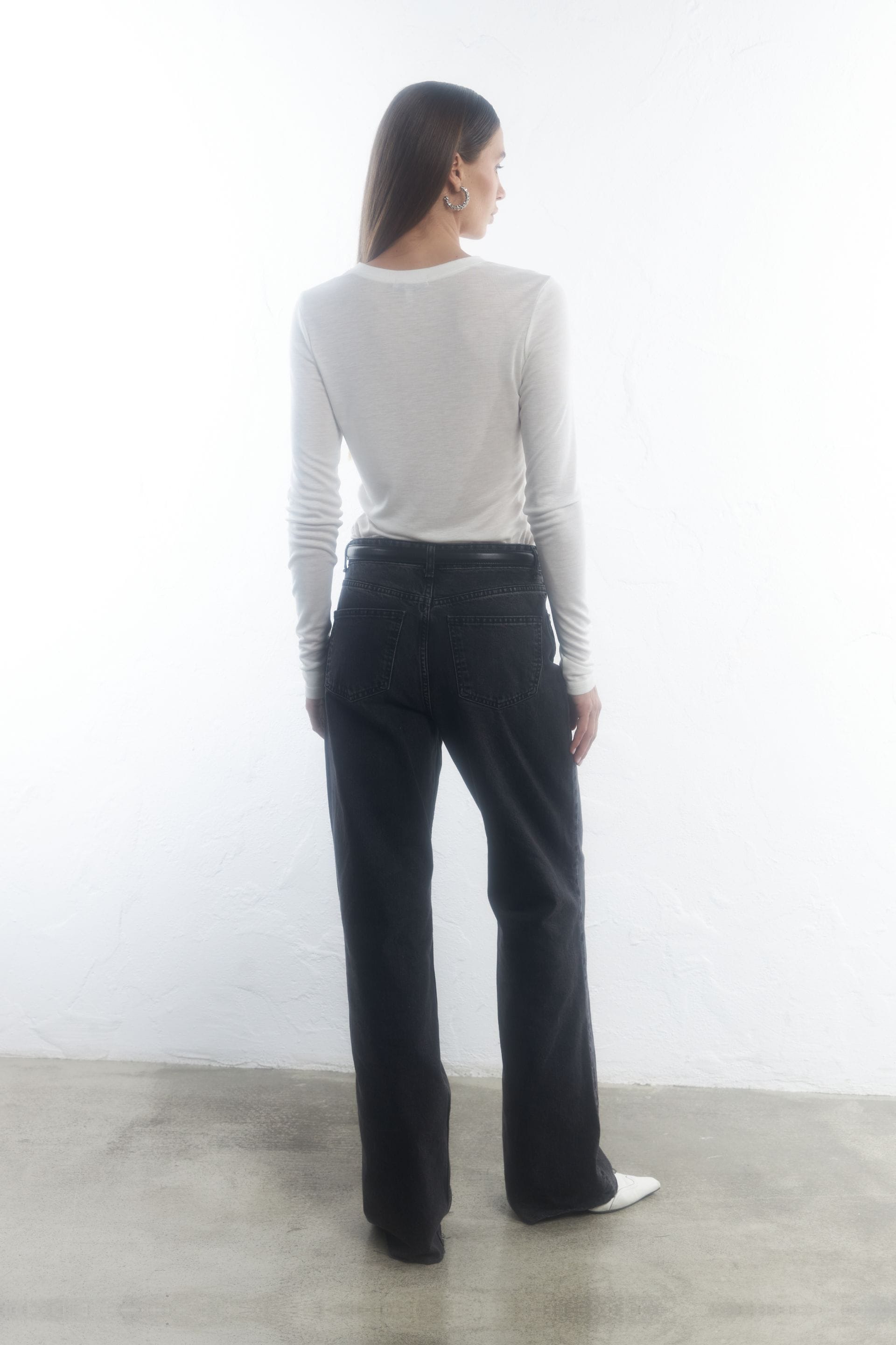 Longsleeve semi sheer fitted - WWT-LS1058-3-10 - Photo 5