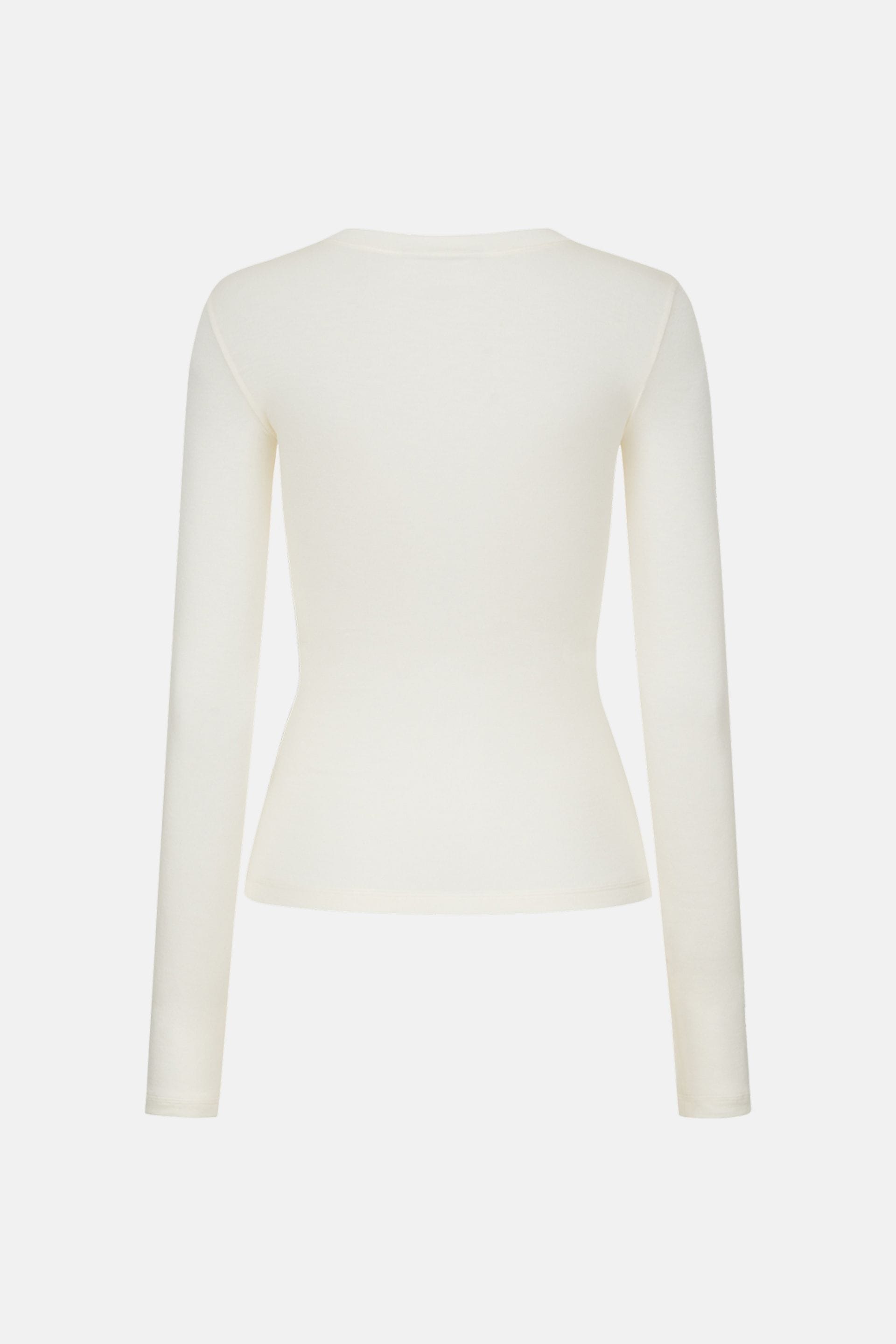 Longsleeve semi sheer fitted - WWT-LS1058-3-36 - Photo 2