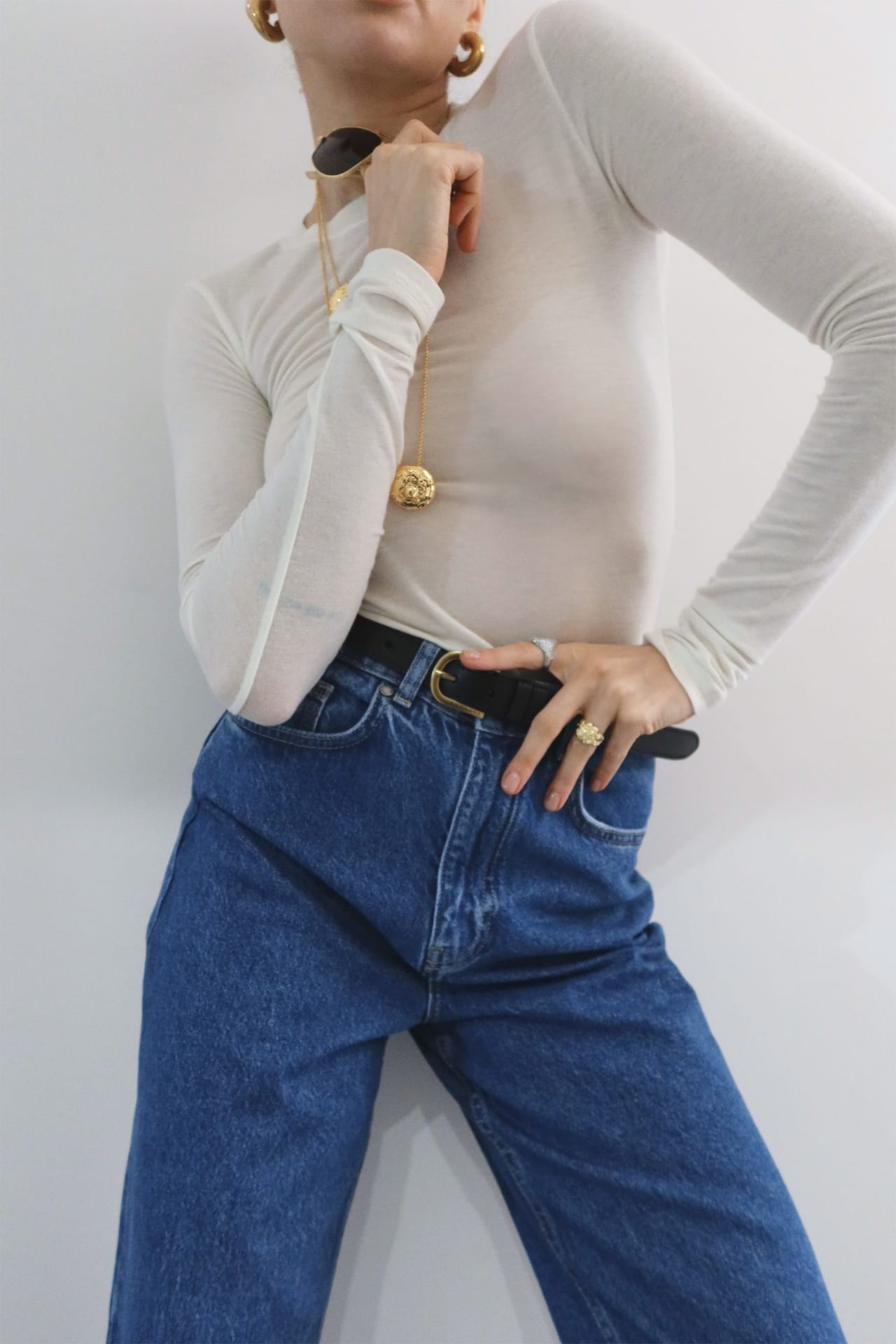 Longsleeve cintré semi-transparent - Photo 4