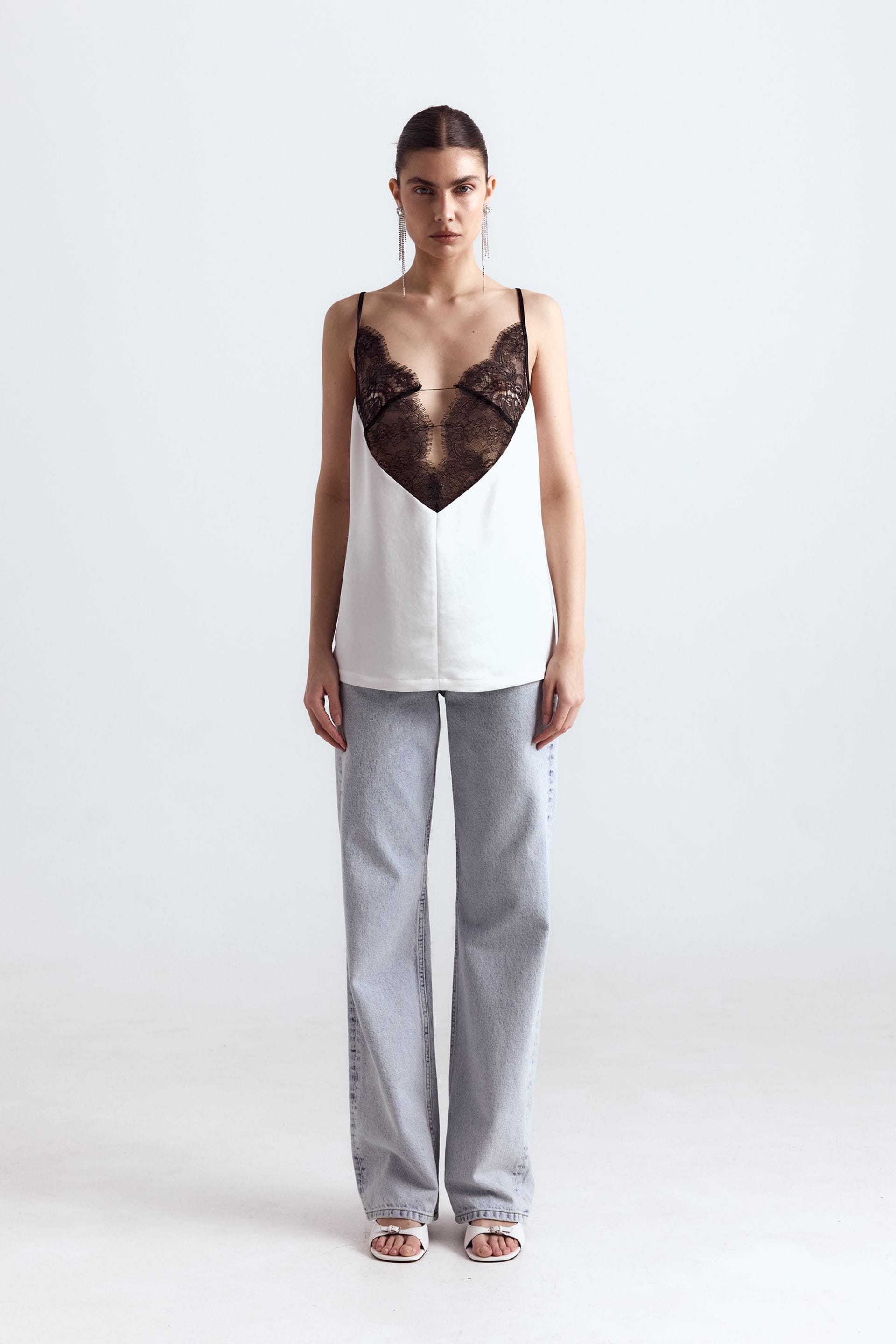 Lace strappy top - WWT-T1075-3-6 - Photo 1