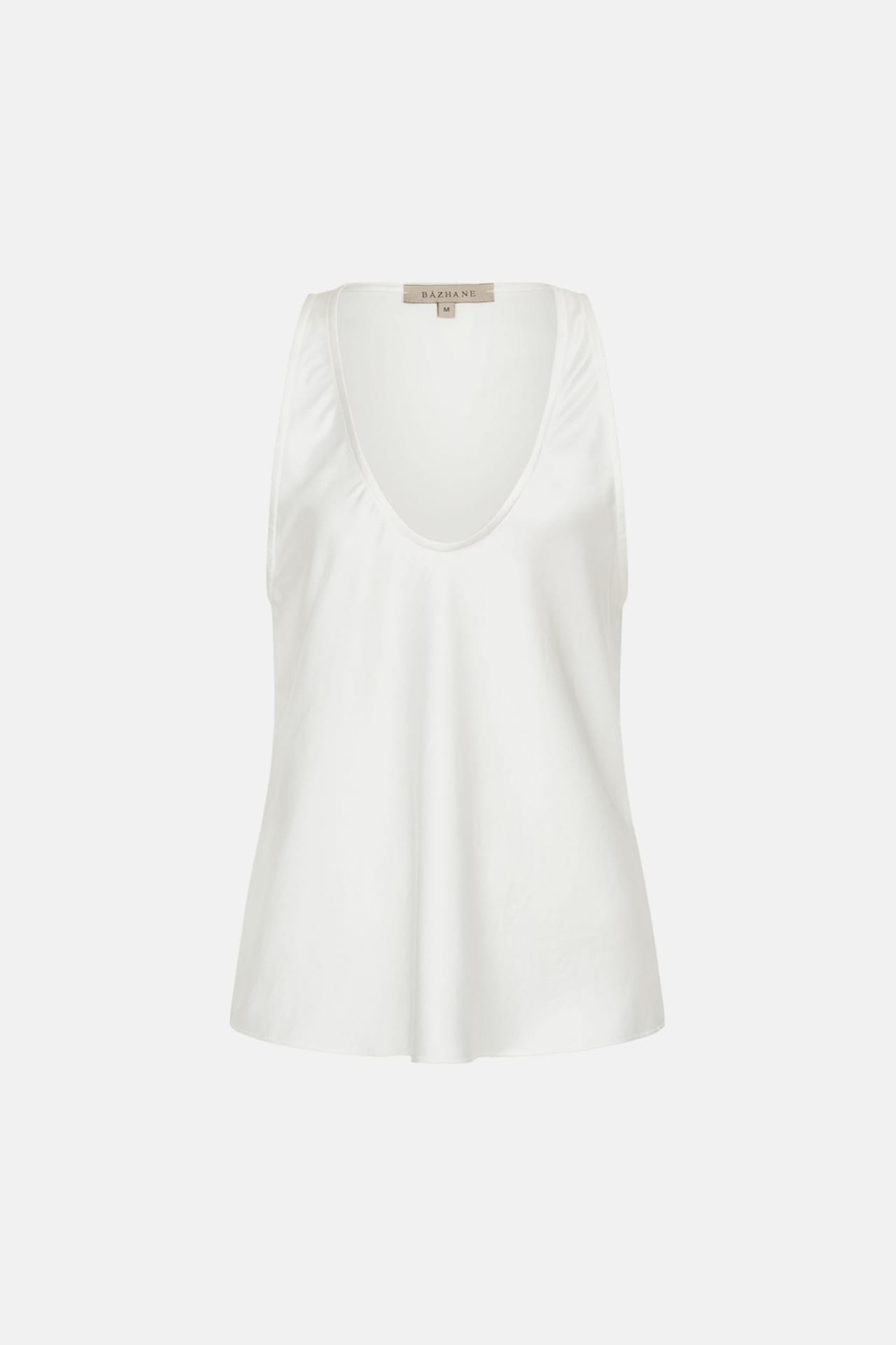 Top satiné à décolleté profond - Photo 1