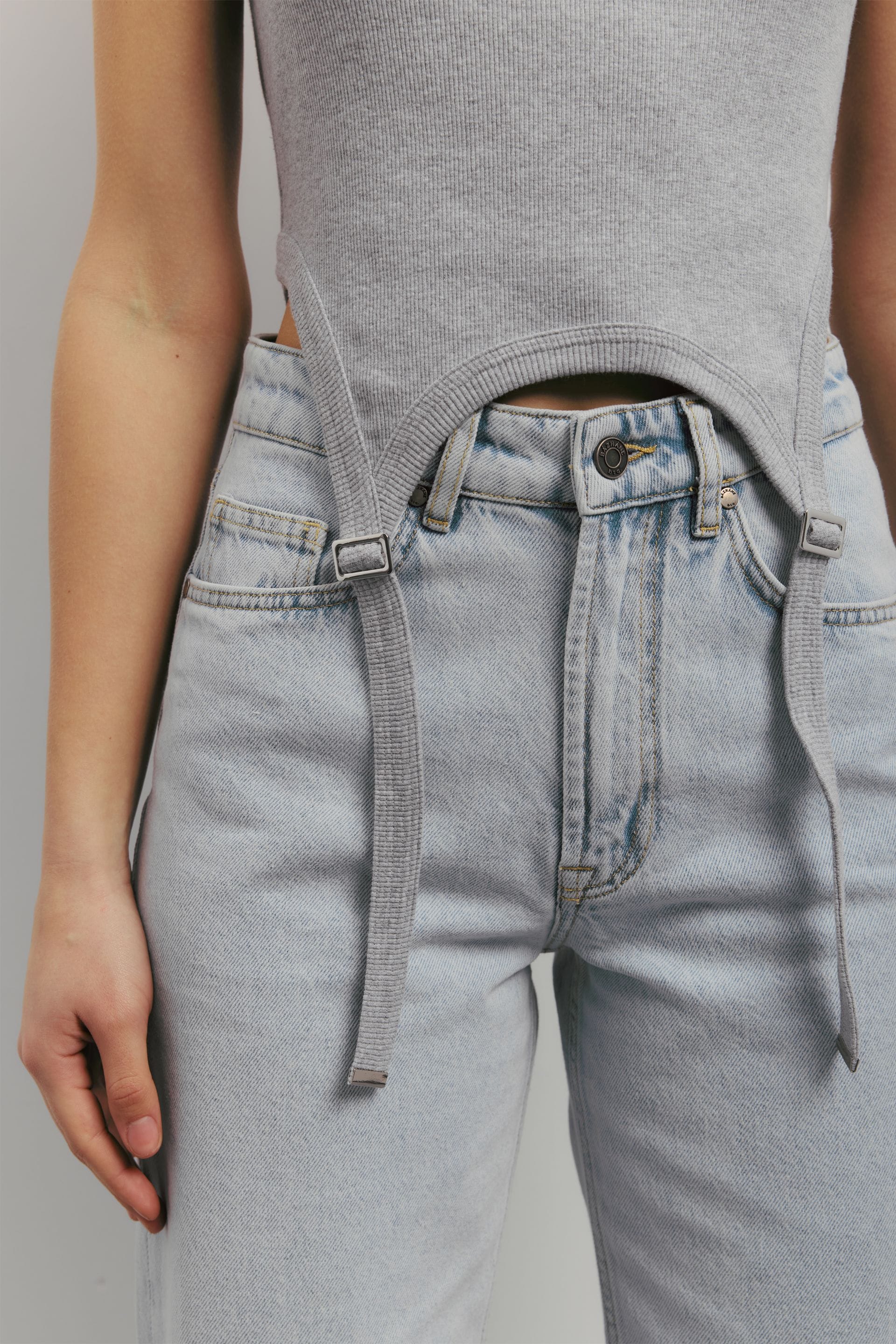 Débardeur avec jarretelles - WWT-TS1028-9-52 - Photo 5