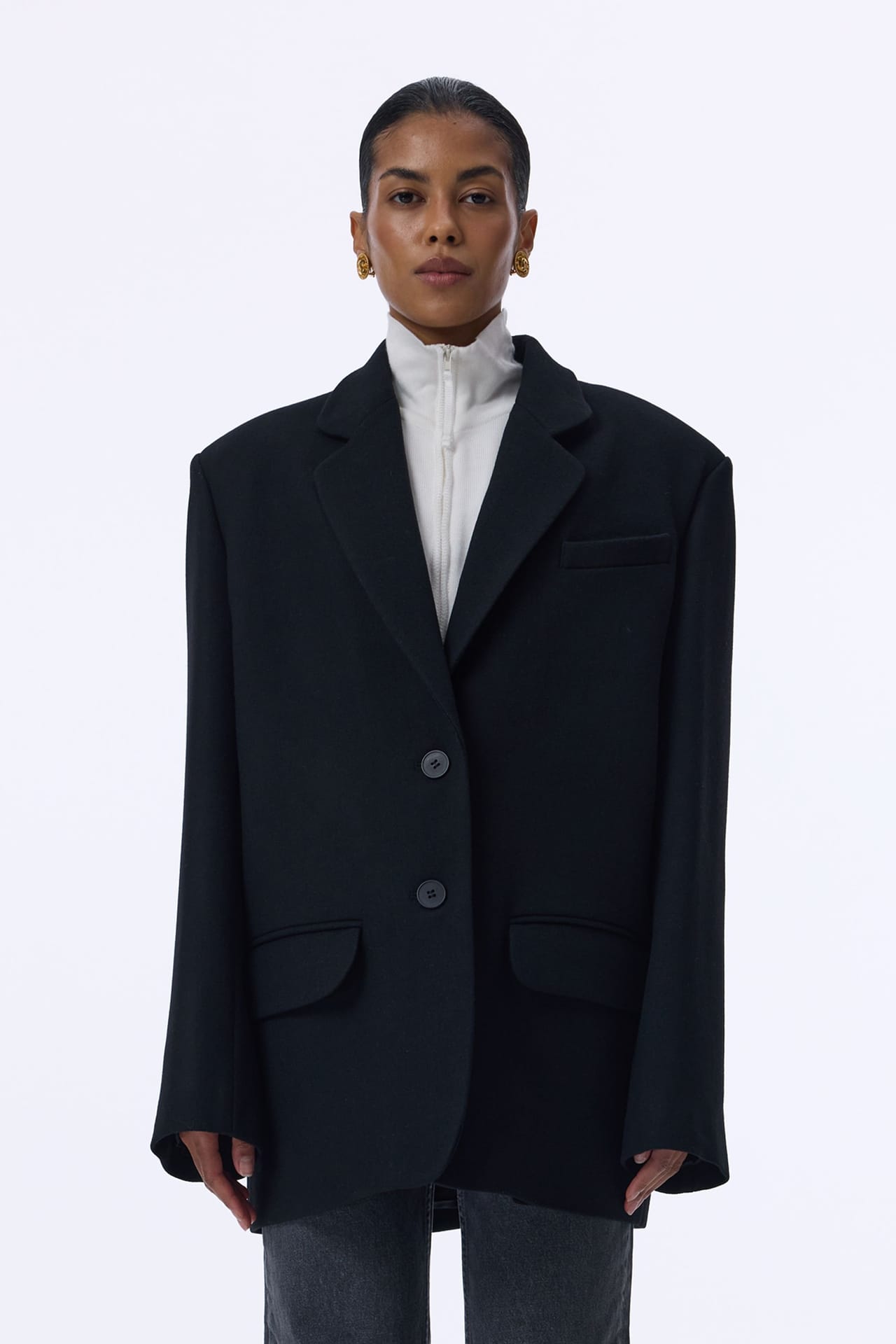 Oversized coat-jacket - Photo 1