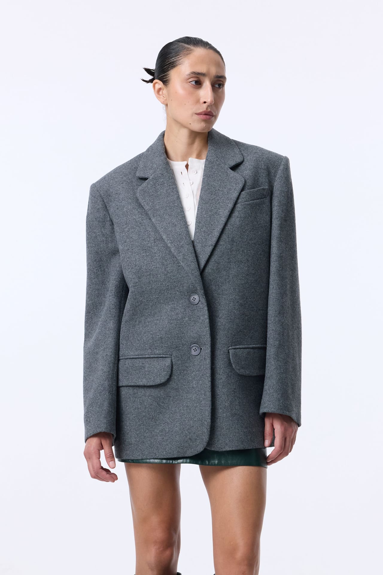 Oversized coat-jacket - Photo 3
