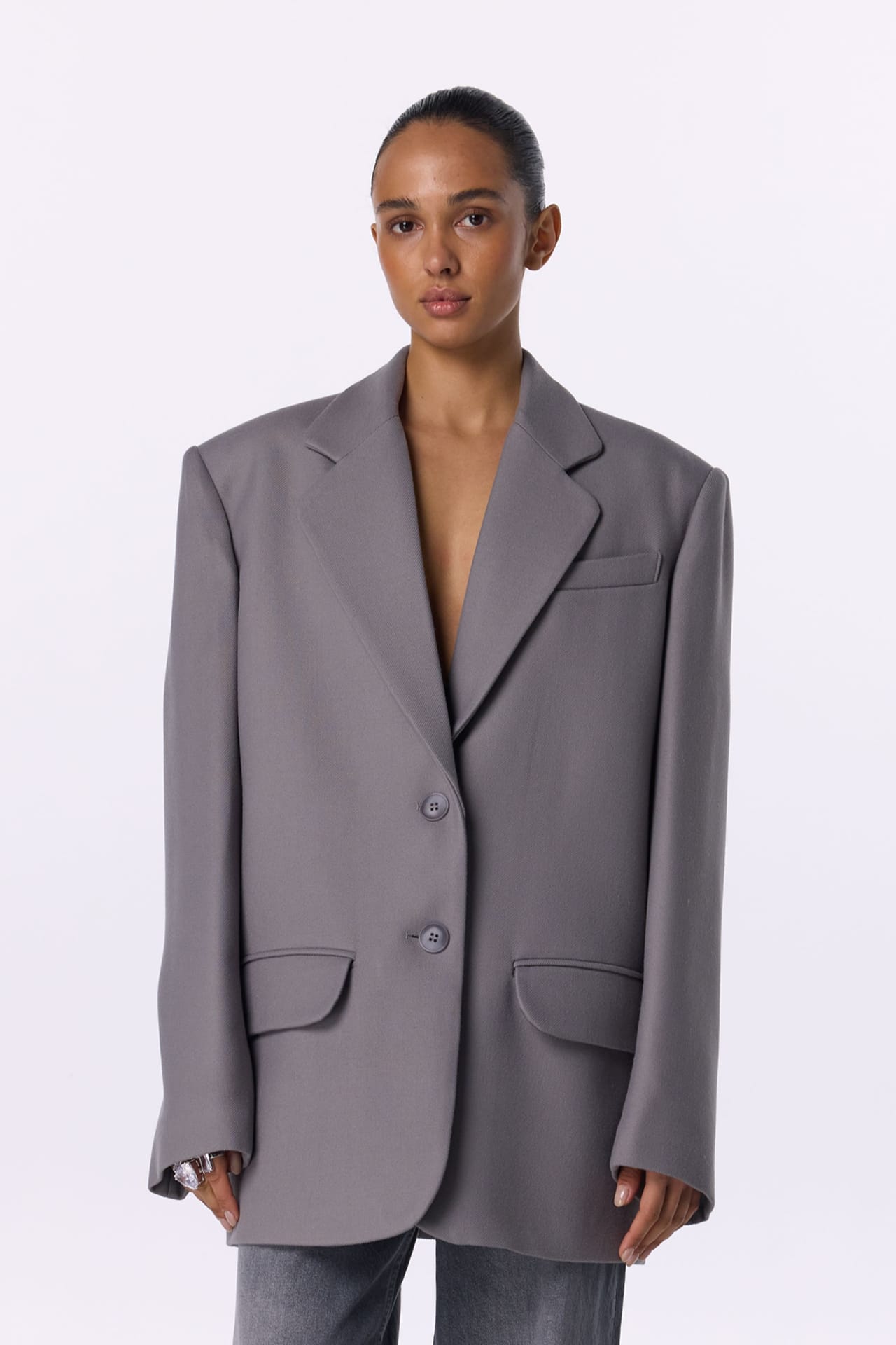Oversized coat-jacket - Photo 1