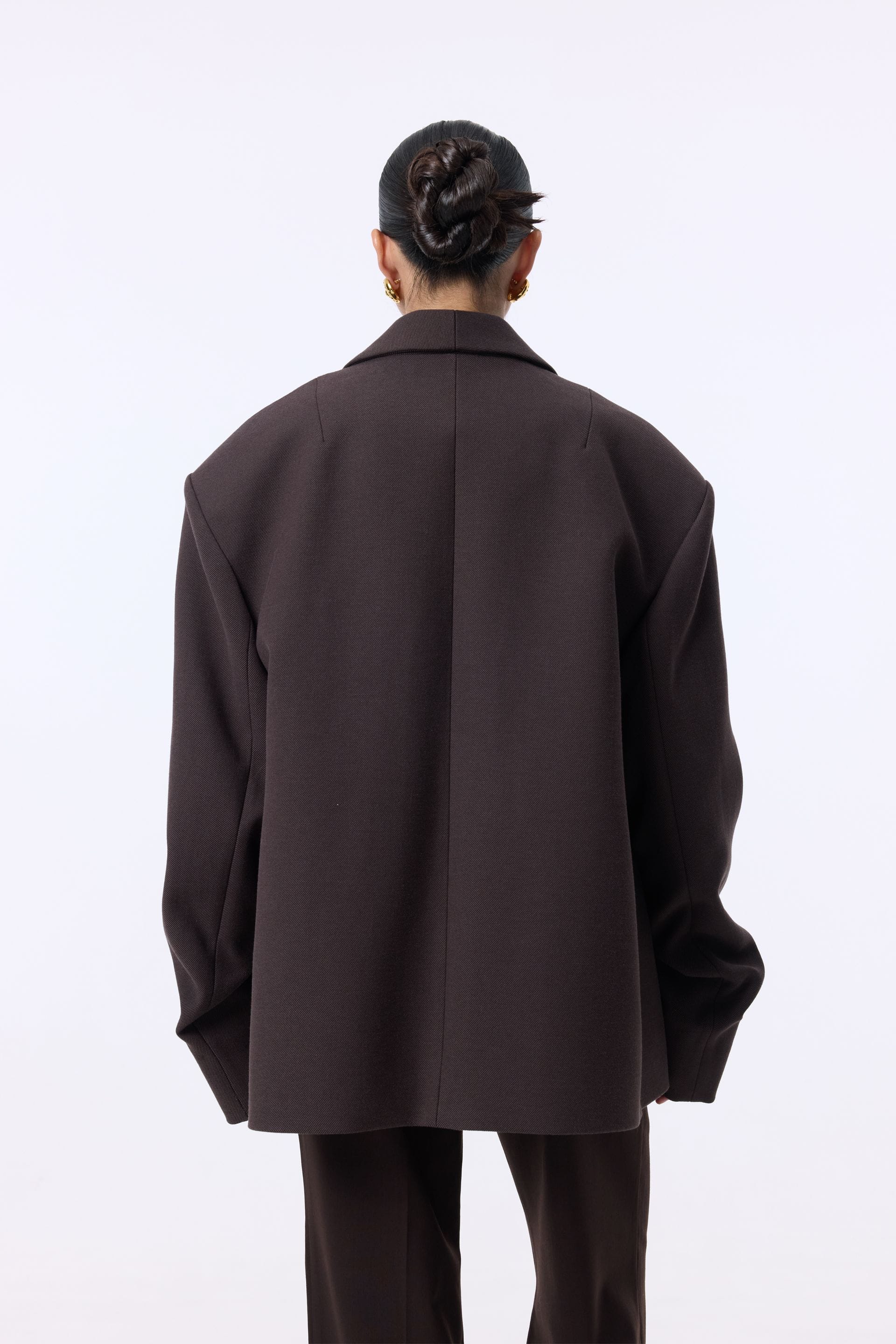 Manteau-veste avec fronces sur la manche - WWU-JC1083-14-54 - Photo 2