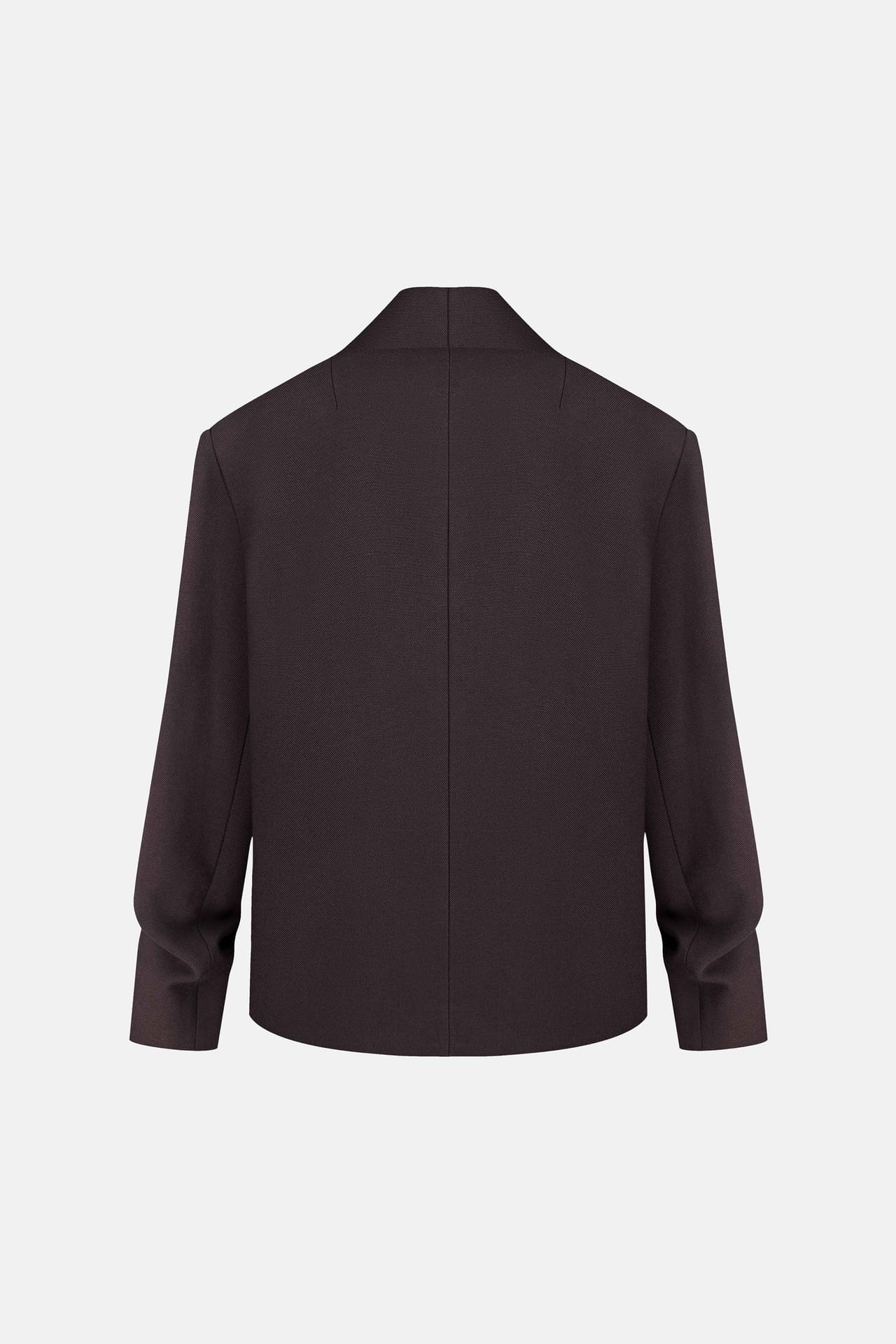 Manteau-veste avec fronces sur la manche - Photo 3