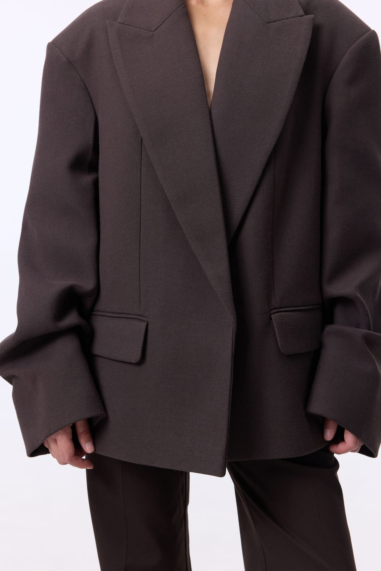 Manteau-veste avec fronces sur la manche - Photo 6