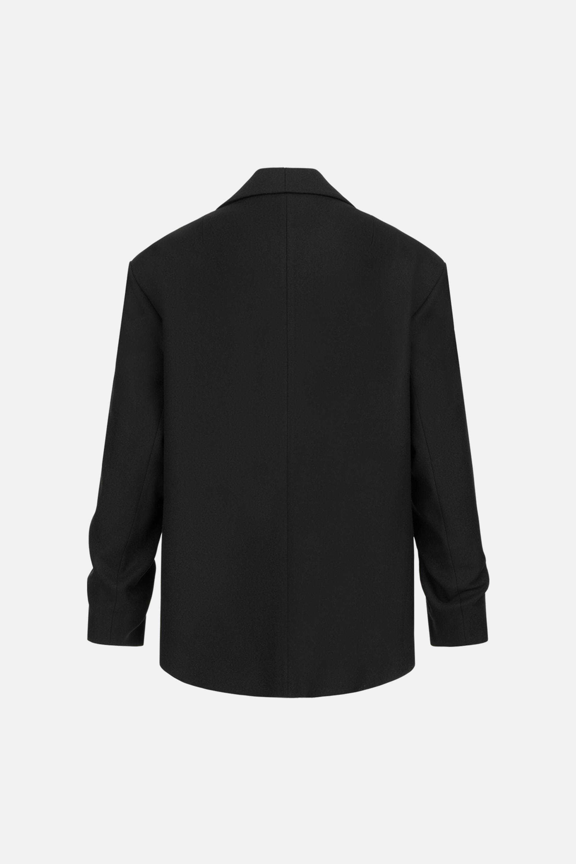 Manteau-veste oversize avec fronces sur la manche - WWU-JC1083-2-25 - Photo 4