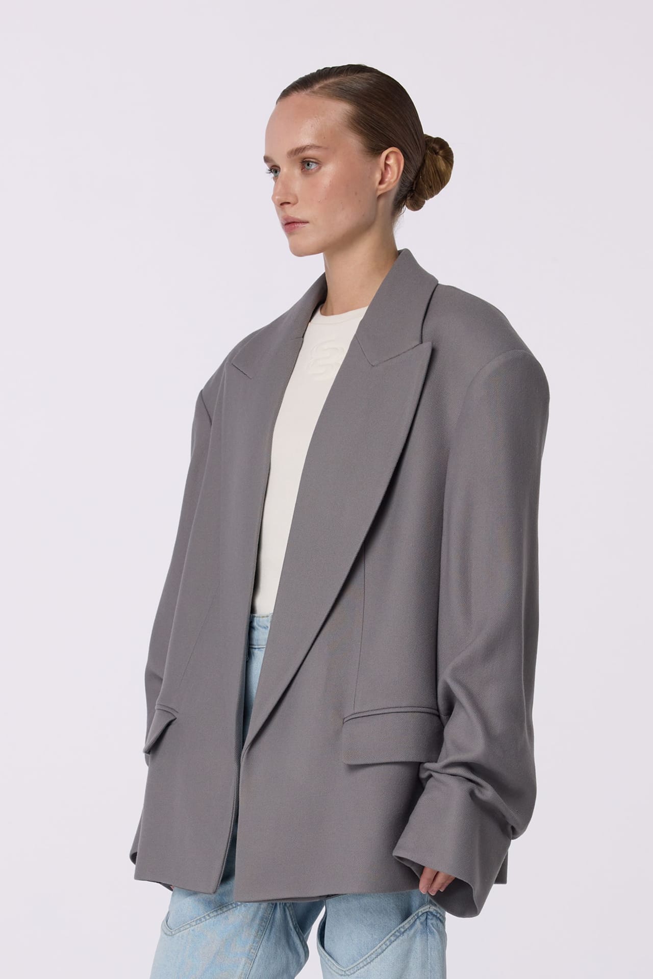 Manteau-veste avec fronces sur la manche - Photo 4