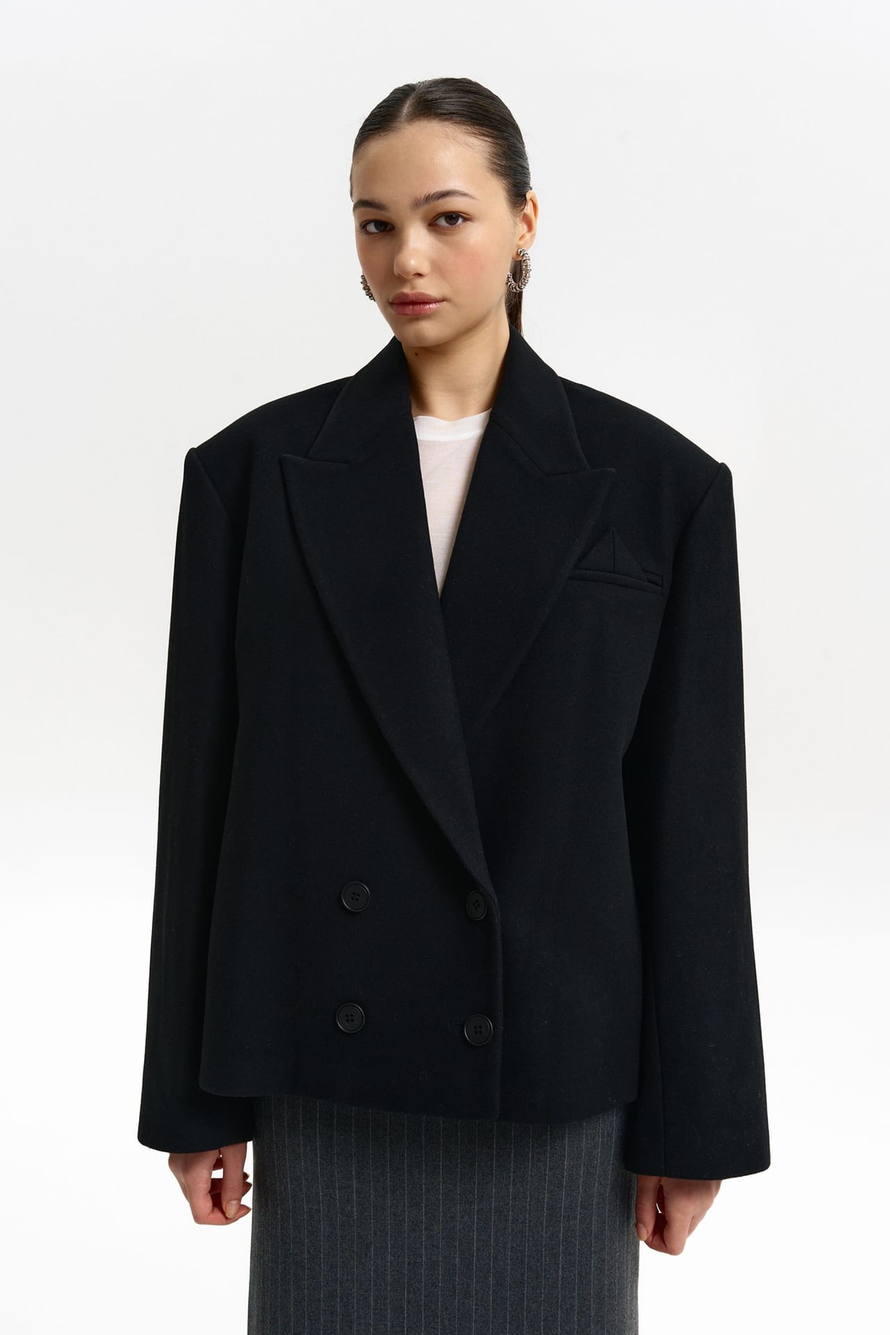 Manteau-veste oversize avec petit triangle - Photo 1