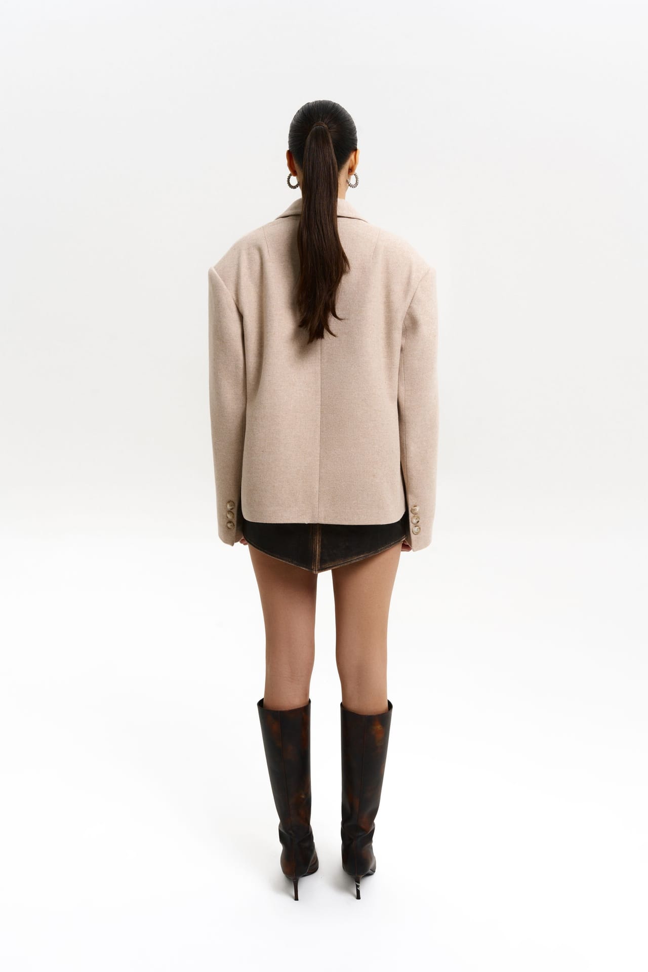 Manteau-veste oversize avec petit triangle - Photo 4