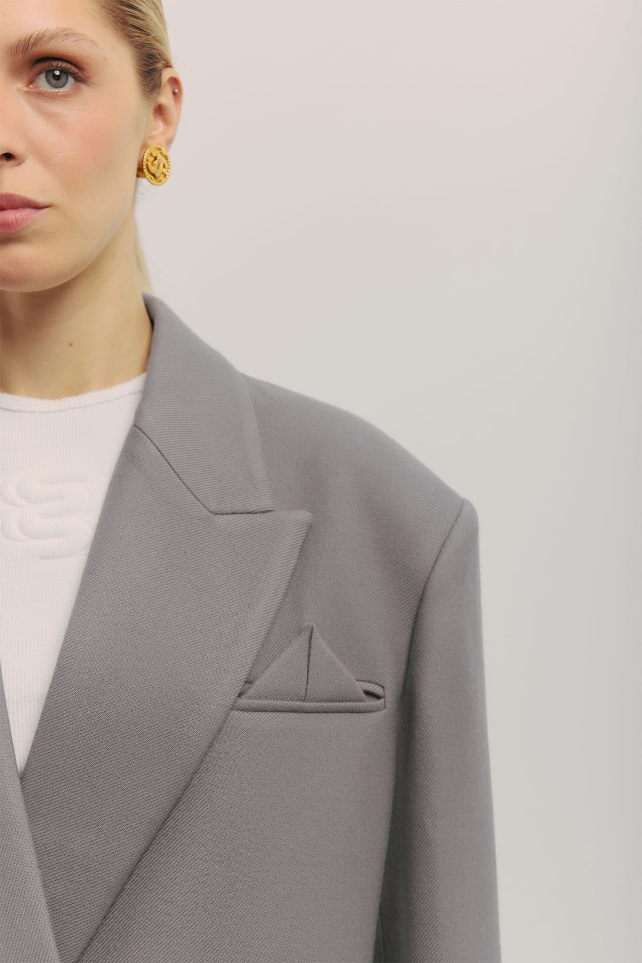 Manteau-veste oversize avec petit triangle - Photo 5