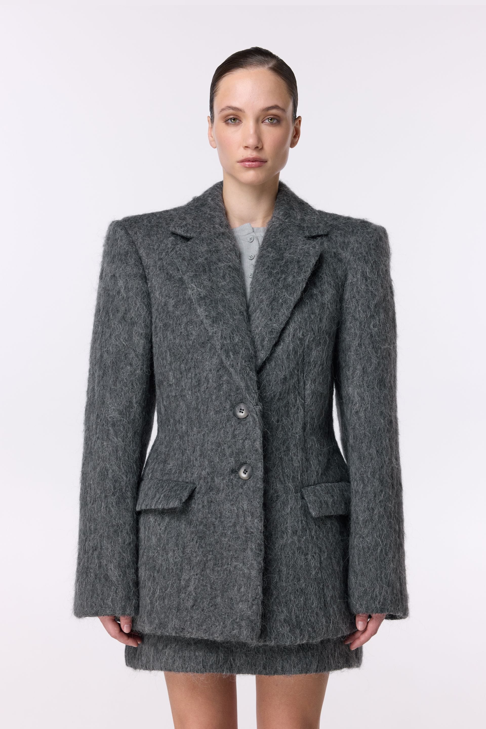 Manteau-veste Fuzzy Alpaca - WWU-JC1109-18-29 - Photo 1