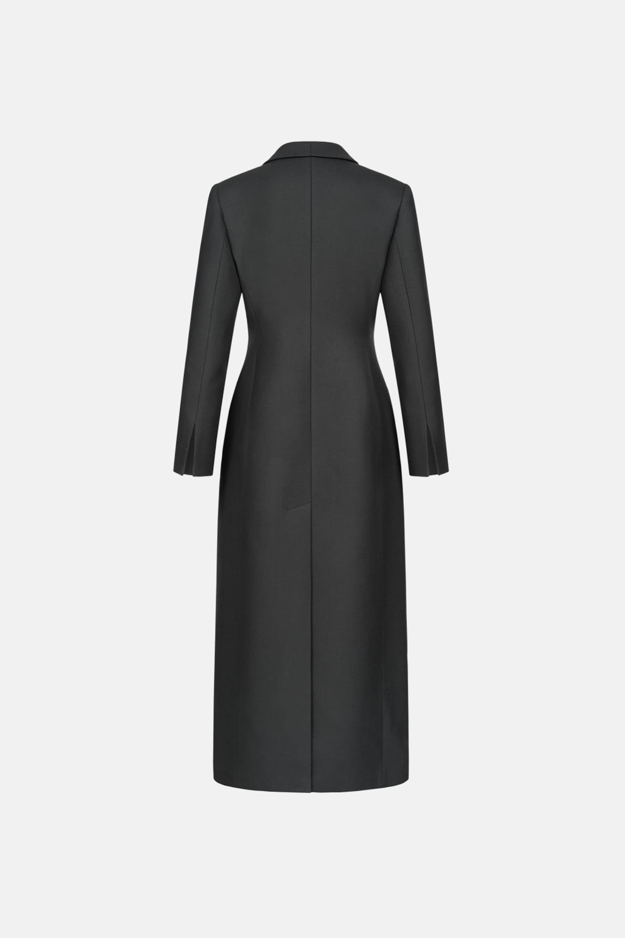 Fitted coat with accent shoulder - Photo 2