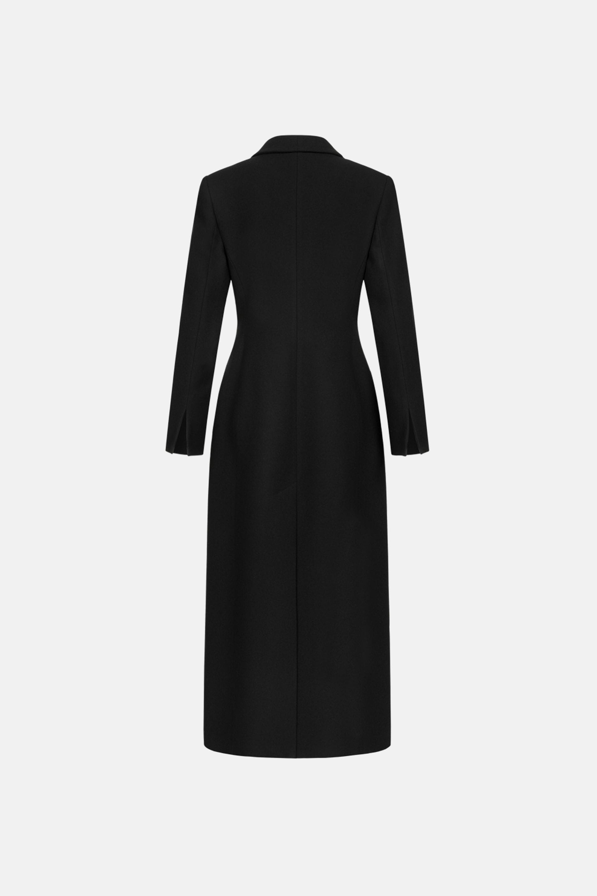 Fitted coat with accent shoulders - WWU-OC1036-2-25-130 - Photo 4